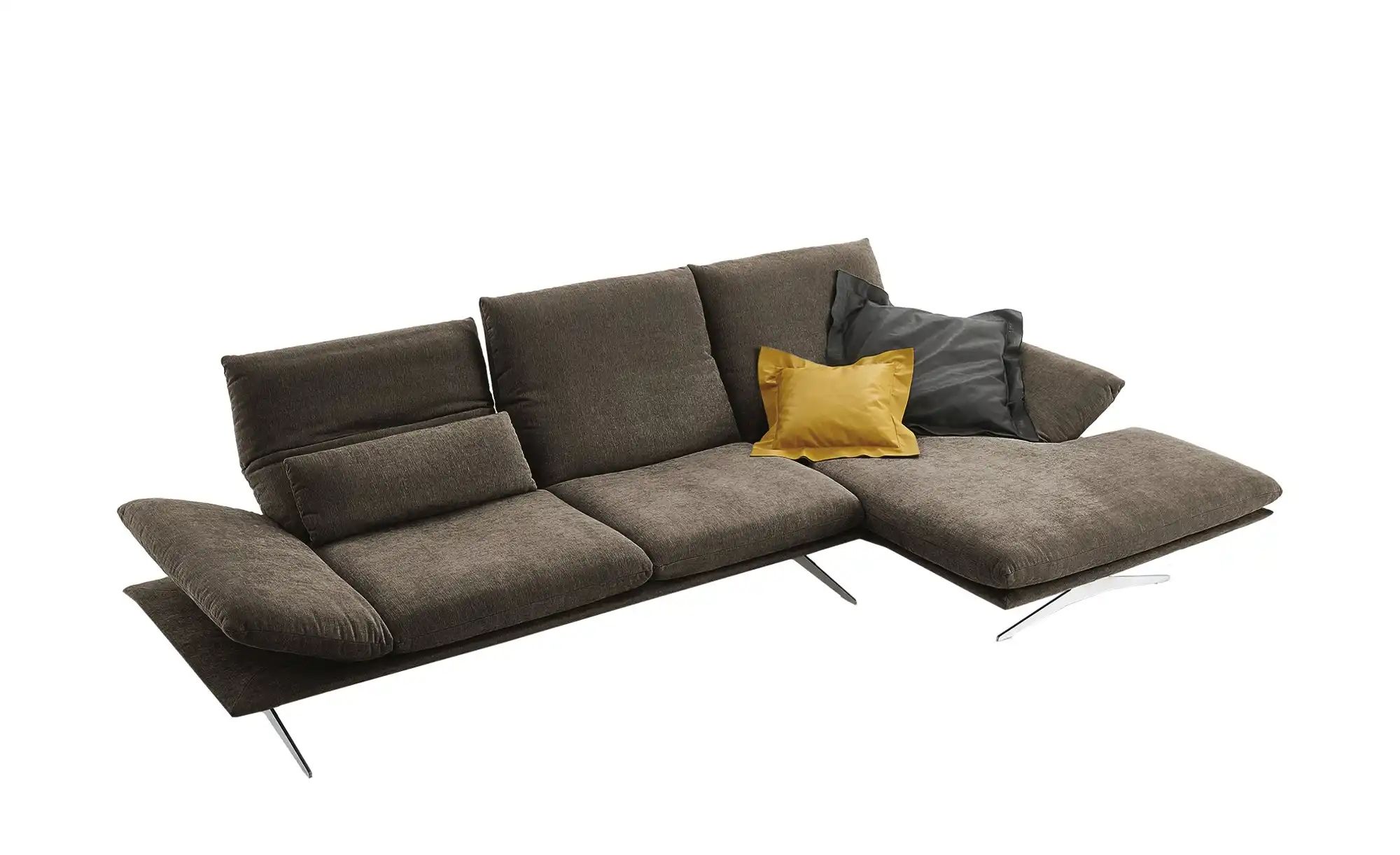 KOINOR Ecksofa aus Flachgewebe Francis ¦ braun ¦ Maße (cm): B: 314 H: 93 T: günstig online kaufen