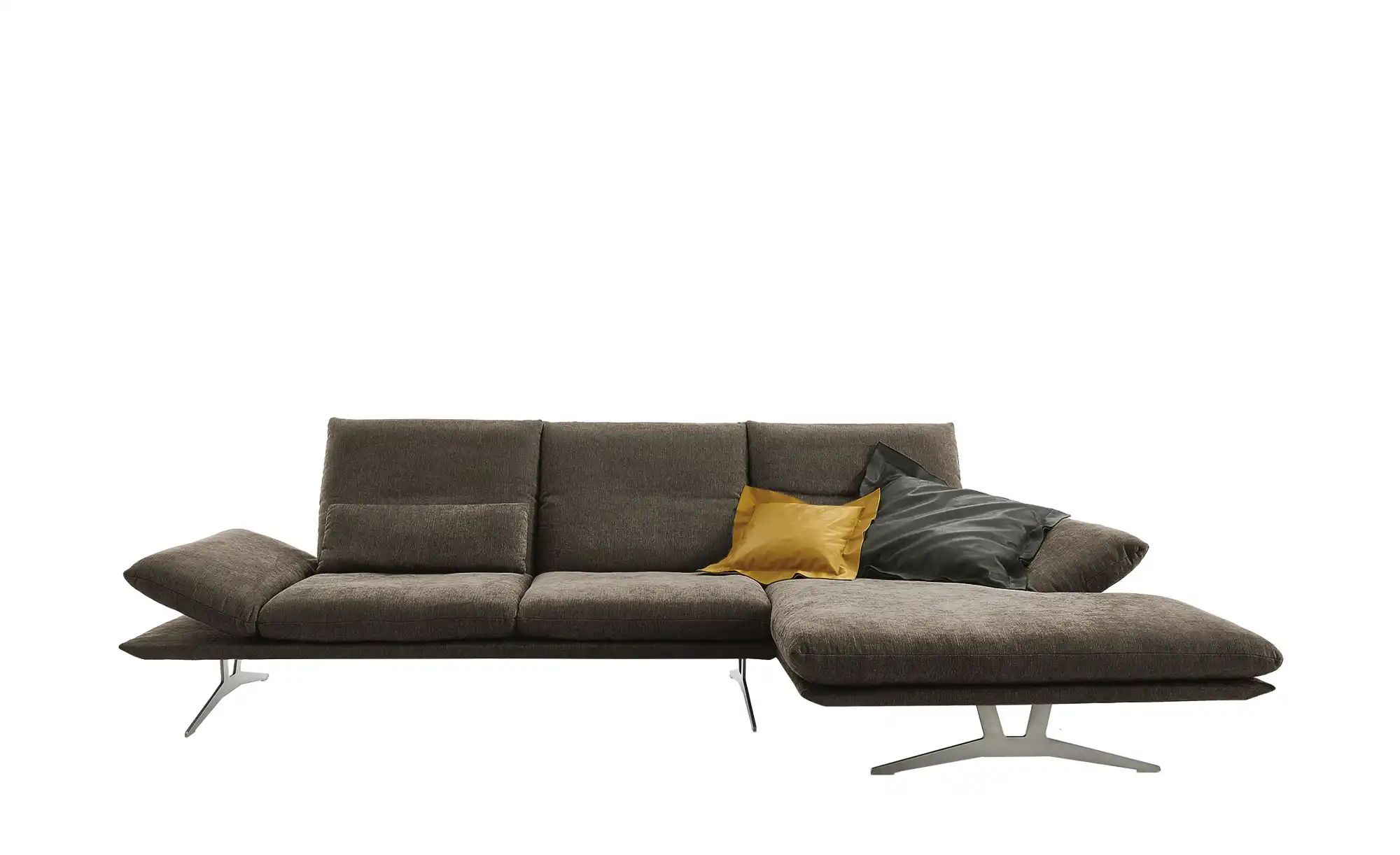 KOINOR Ecksofa aus Flachgewebe Francis ¦ braun ¦ Maße (cm): B: 314 H: 93 T: günstig online kaufen