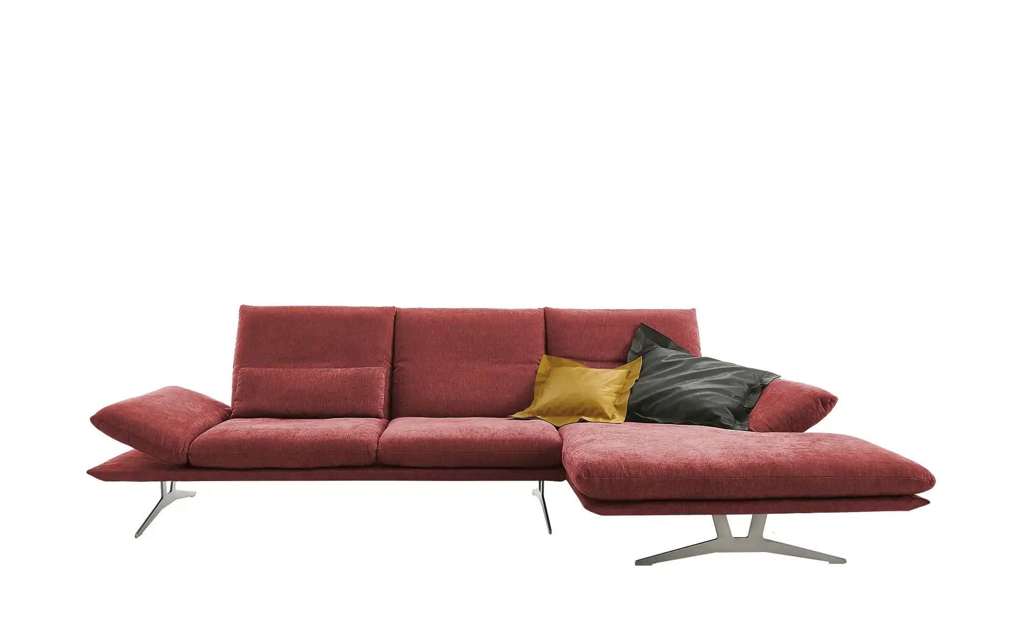 KOINOR Ecksofa aus Flachgewebe Francis ¦ rot ¦ Maße (cm): B: 314 H: 93 T: 1 günstig online kaufen