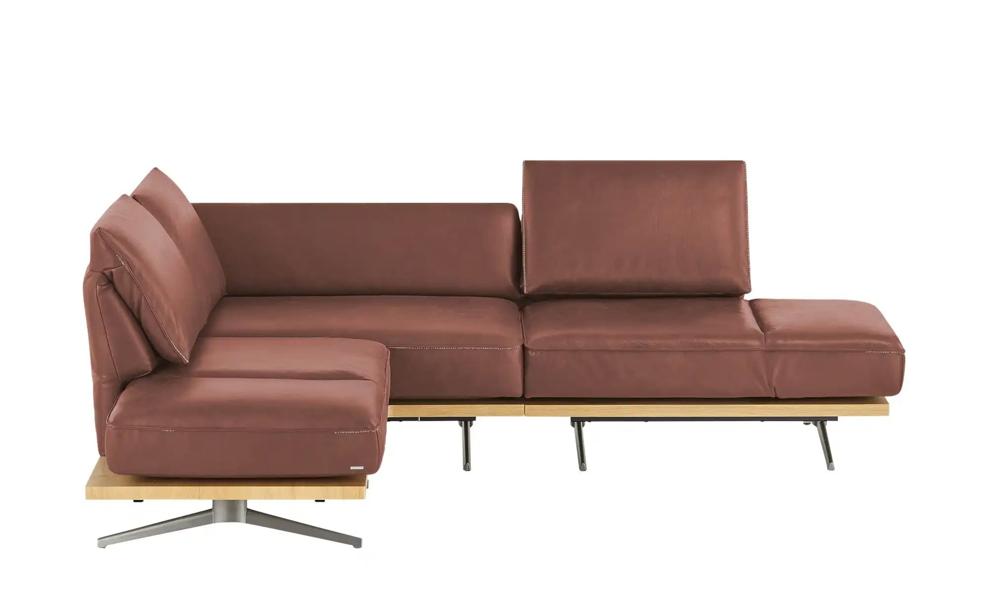 KOINOR Ecksofa  Phoenix ¦ rot ¦ Maße (cm): B: 253 H: 87 T: 209 Polstermöbel günstig online kaufen