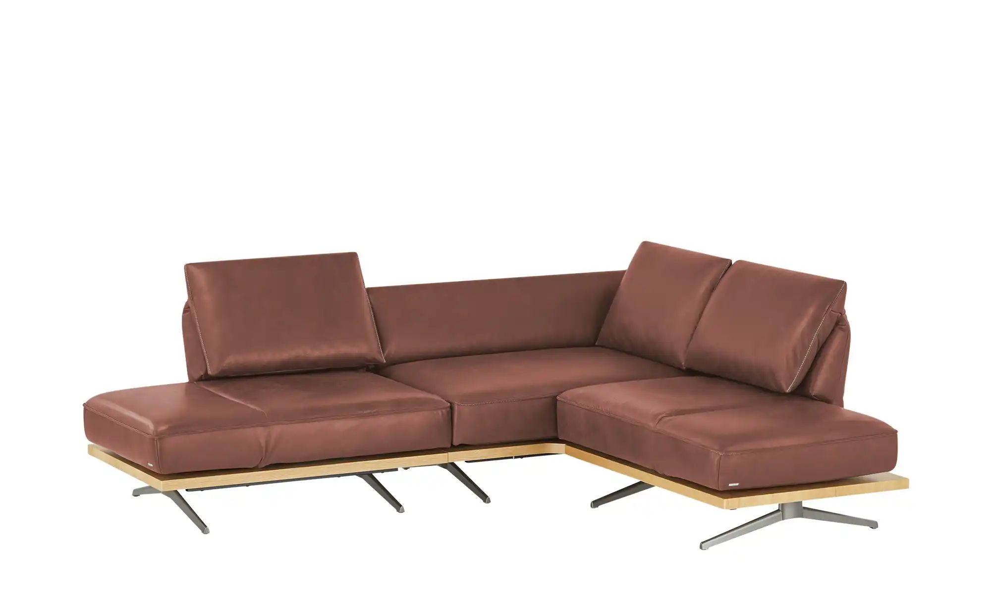 KOINOR Ecksofa  Phoenix ¦ rot ¦ Maße (cm): B: 253 H: 87 T: 209 Polstermöbel günstig online kaufen