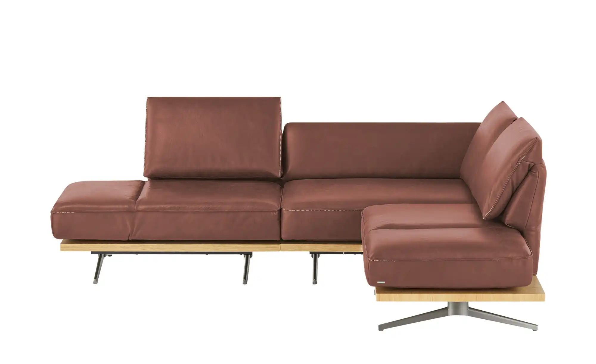 KOINOR Ecksofa  Phoenix ¦ rot ¦ Maße (cm): B: 253 H: 87 T: 209 Polstermöbel günstig online kaufen