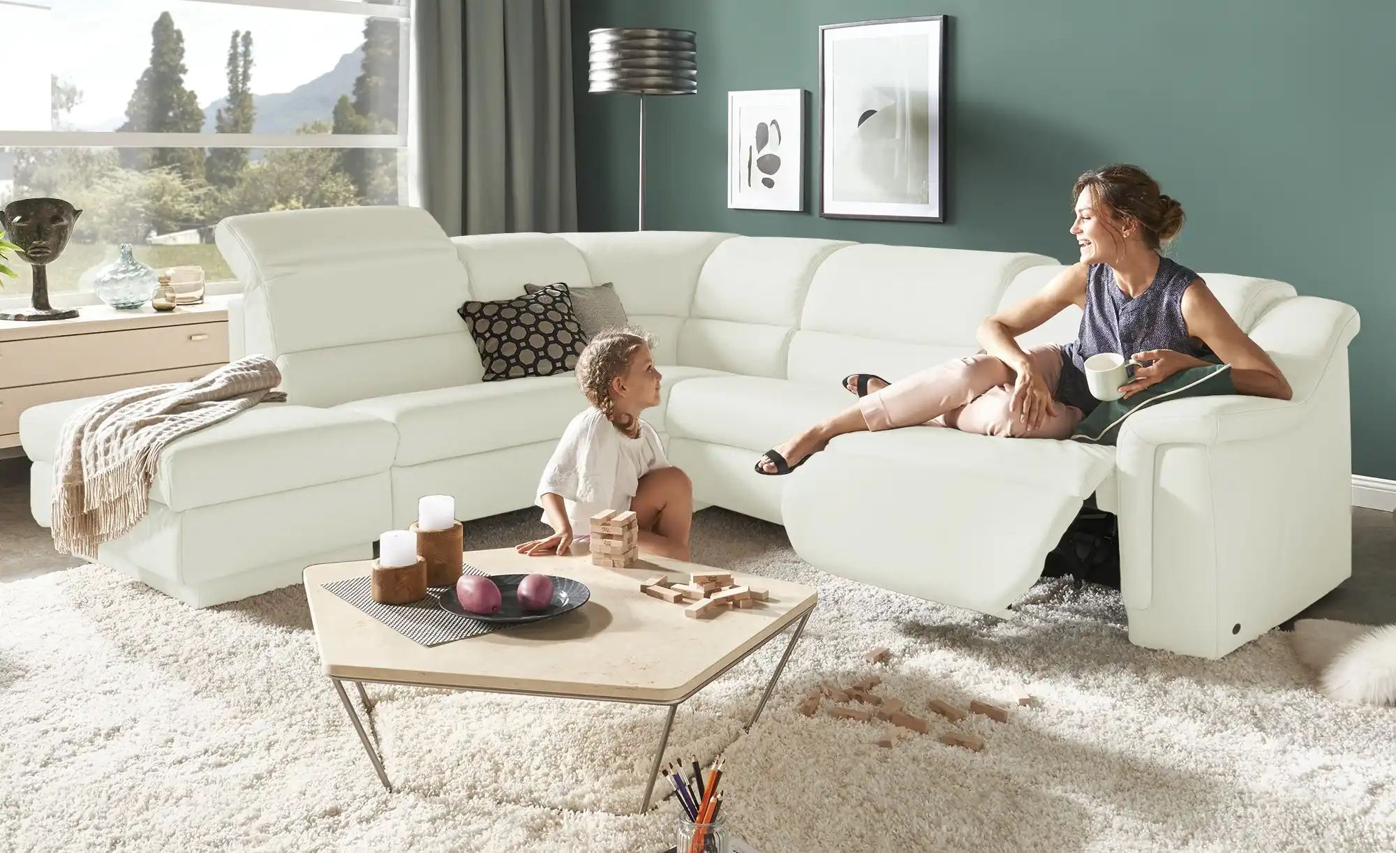 himolla Ecksofa  1301 ¦ creme ¦ Maße (cm): B: 294 H: 86 T: 256.0 Polstermöb günstig online kaufen