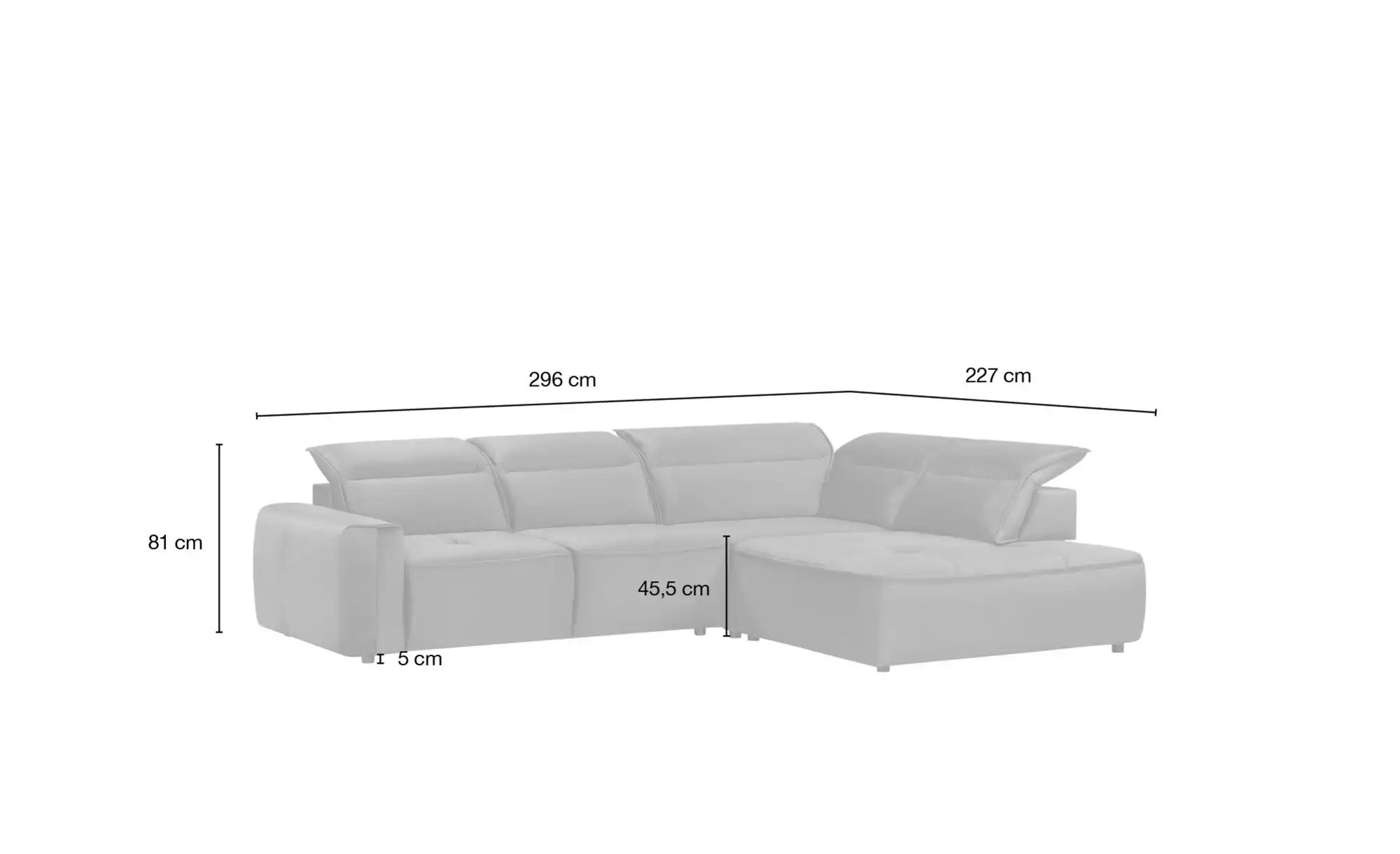 switch Ecksofa  Colombo ¦ braun ¦ Maße (cm): B: 296 H: 103 T: 227.0 Polster günstig online kaufen