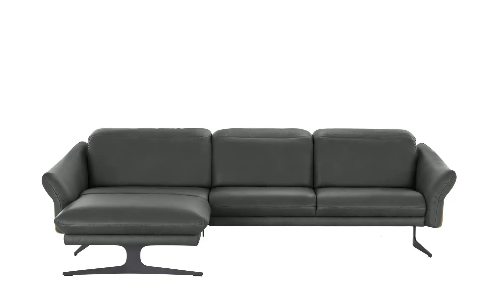 himolla Ecksofa aus Echtleder 1059 ¦ grau ¦ Maße (cm): B: 284 H: 83 T: 179 günstig online kaufen