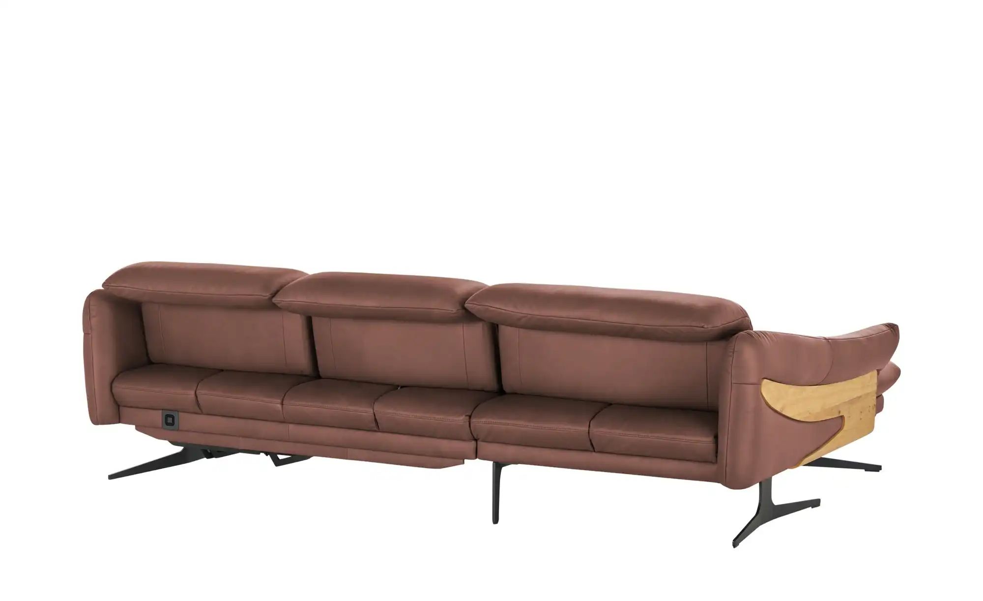 himolla Ecksofa aus Echtleder 1059 ¦ rot ¦ Maße (cm): B: 284 H: 83 T: 179 P günstig online kaufen