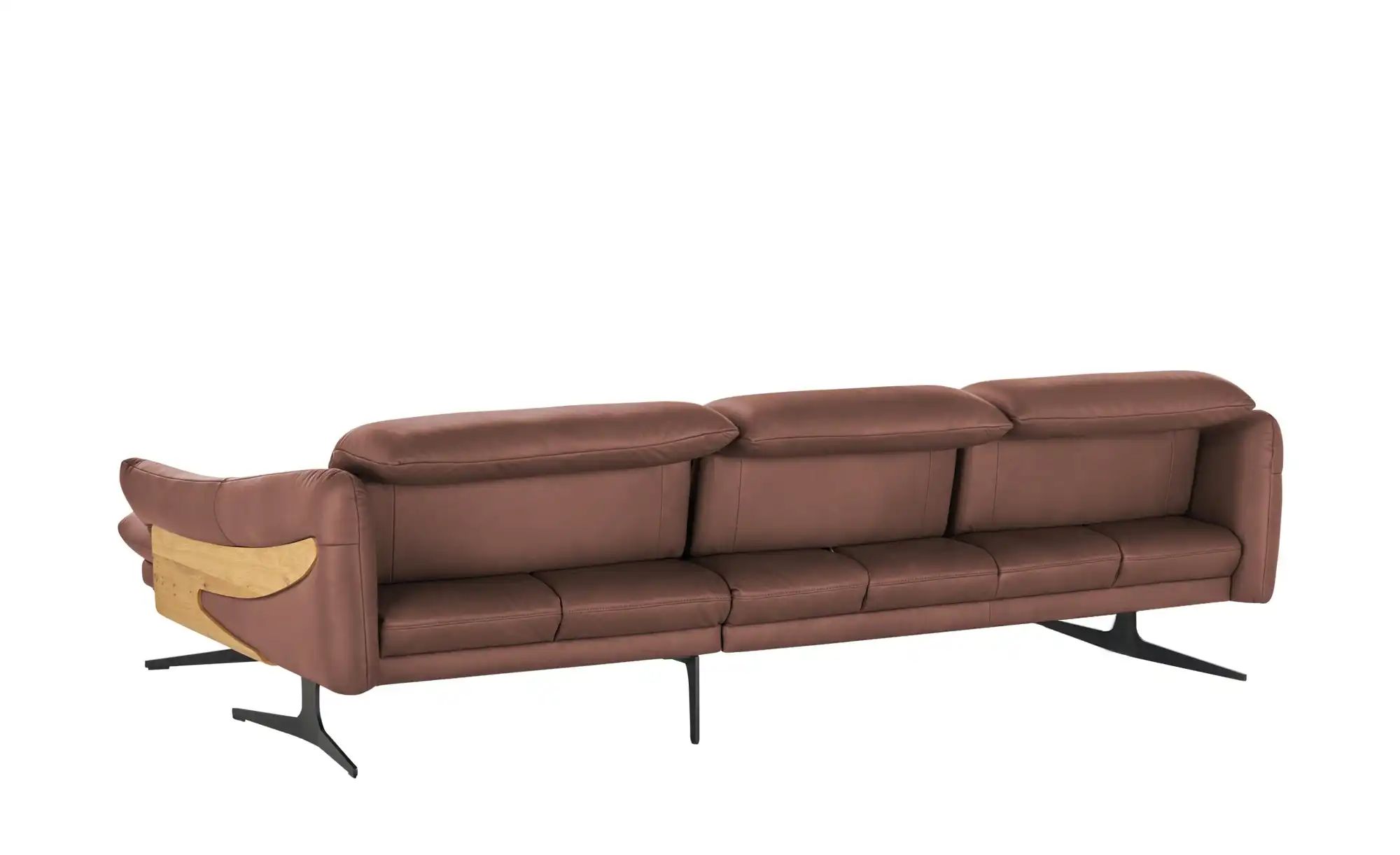 himolla Ecksofa aus Echtleder 1059 ¦ rot ¦ Maße (cm): B: 284 H: 83 T: 179 P günstig online kaufen