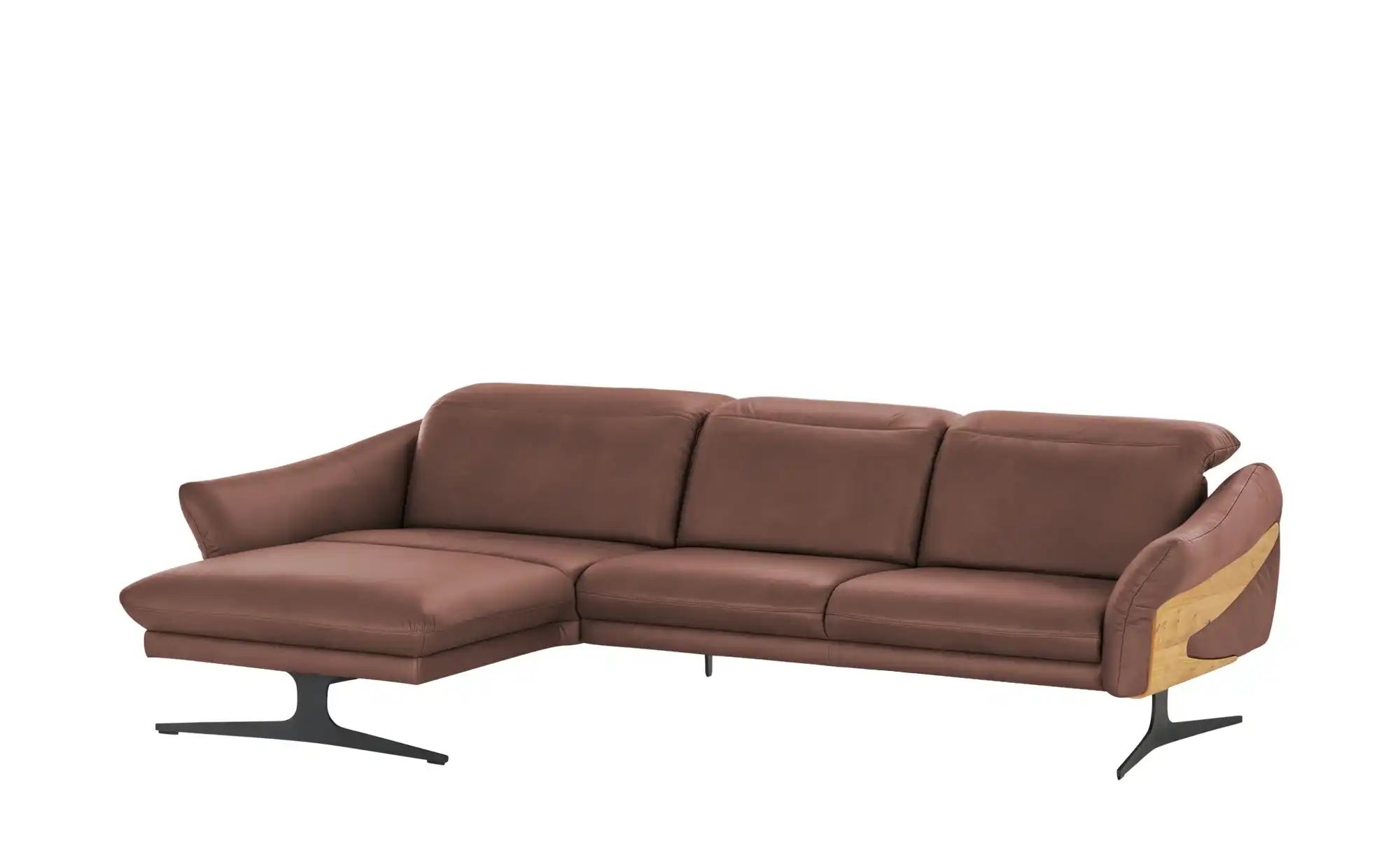 himolla Ecksofa aus Echtleder 1059 ¦ rot ¦ Maße (cm): B: 284 H: 83 T: 179 P günstig online kaufen