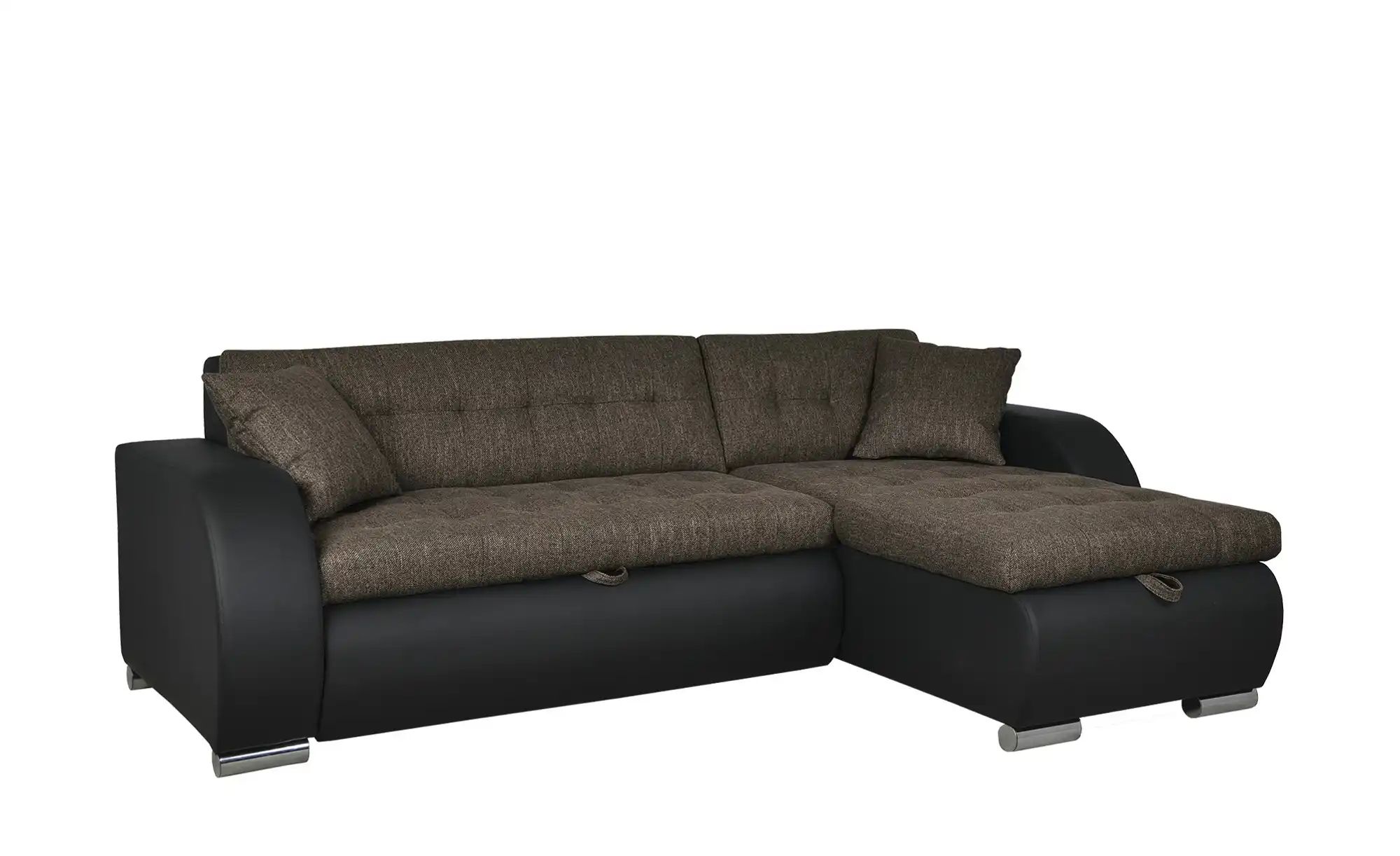 Thumbnail - Ecksofa  Aries ¦ schwarz ¦ Maße (cm): B: 242 H: 80 T: 161.0 Polstermöbel > Sofas > Ecksofas - Höffner