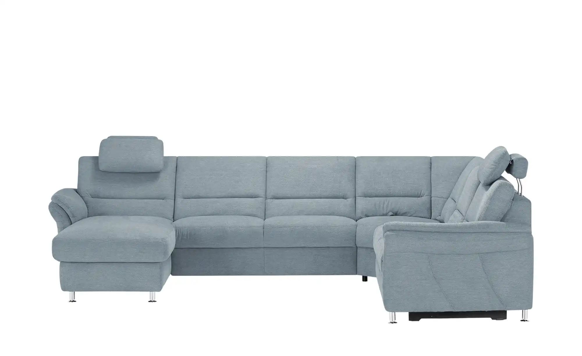 meinSofa Wohnlandschaft  Donald ¦ blau ¦ Maße (cm): B: 335 H: 89 T: 262 Pol günstig online kaufen