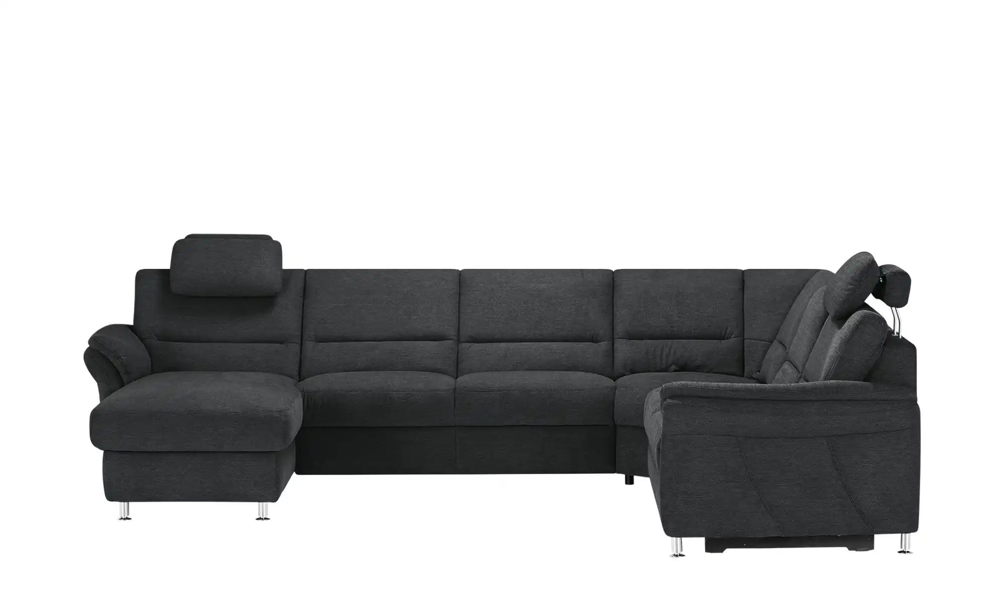 meinSofa Wohnlandschaft  Donald ¦ schwarz ¦ Maße (cm): B: 335 H: 89 T: 262 günstig online kaufen