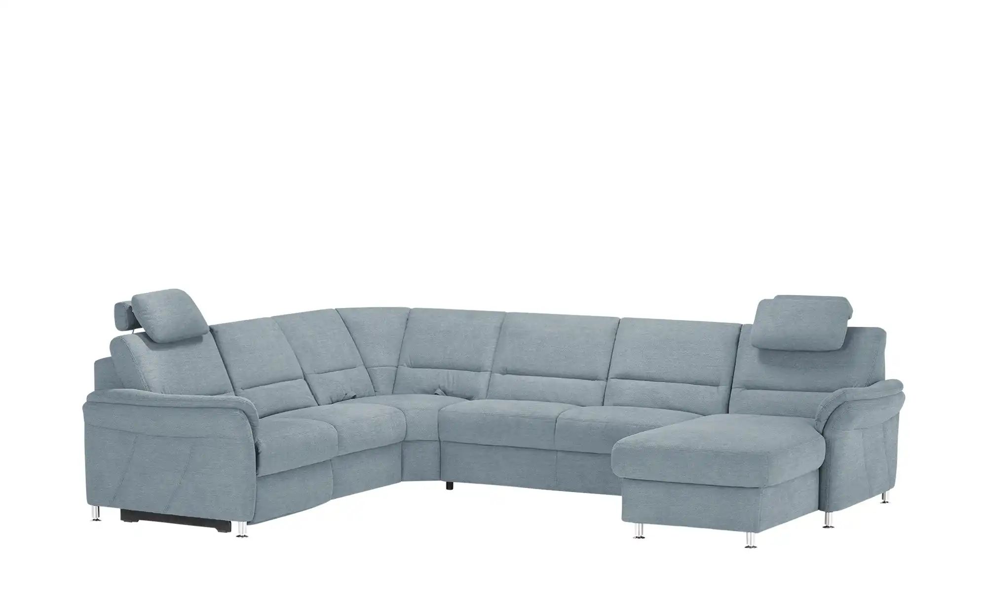 meinSofa Wohnlandschaft  Donald ¦ blau ¦ Maße (cm): B: 335 H: 89 T: 262 Pol günstig online kaufen