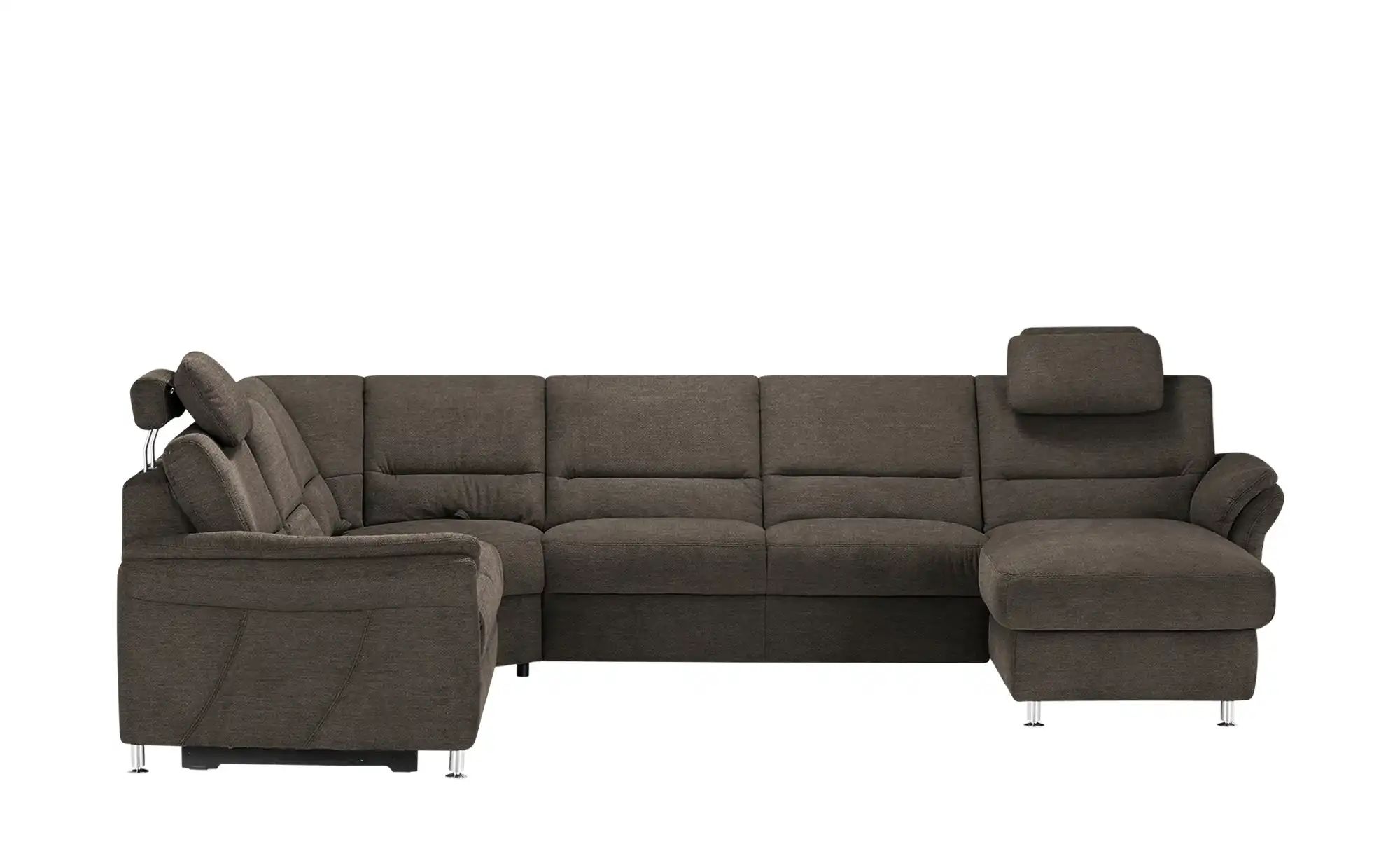 meinSofa Wohnlandschaft  Donald ¦ braun ¦ Maße (cm): B: 335 H: 89 T: 262 Po günstig online kaufen