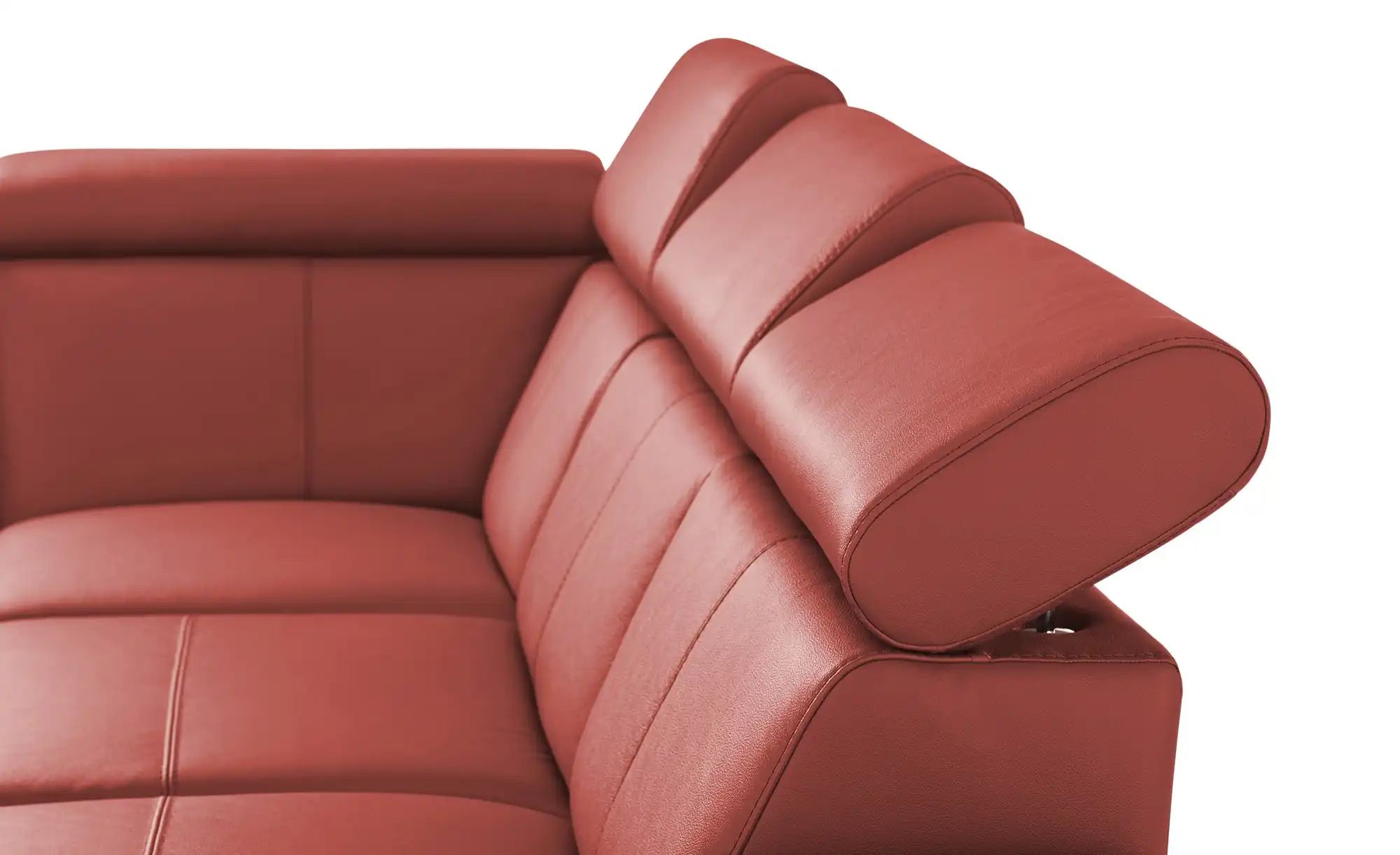 Thumbnail - uno Ecksofa aus Echtleder Town ¦ rot ¦ Maße (cm): B: 264 H: 76 T: 210.0 Polstermöbel > Sofas > Ecksofas - Höffner