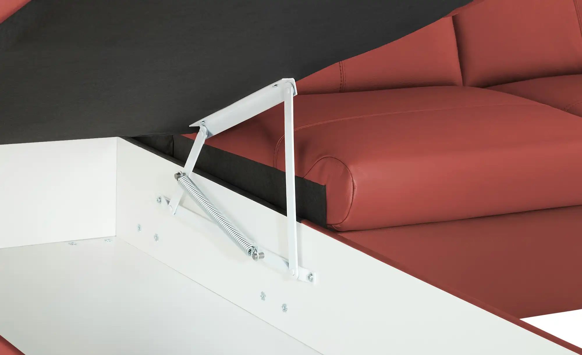 Thumbnail - uno Ecksofa aus Echtleder Town ¦ rot ¦ Maße (cm): B: 264 H: 76 T: 210.0 Polstermöbel > Sofas > Ecksofas - Höffner