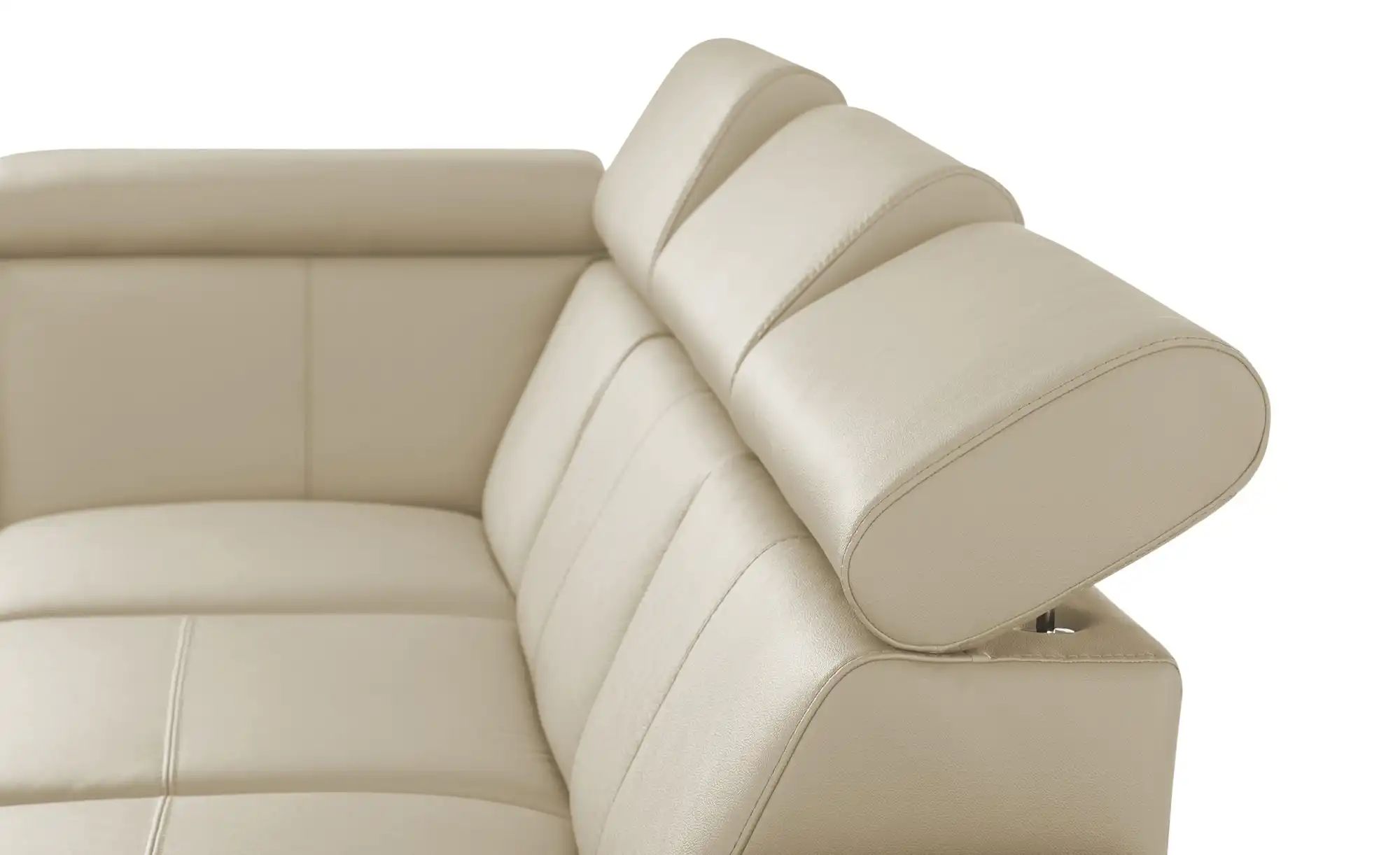 Thumbnail - uno Ecksofa aus Echtleder Town ¦ grau ¦ Maße (cm): B: 264 H: 76 T: 210.0 Polstermöbel > Sofas > Ecksofas - Höffner