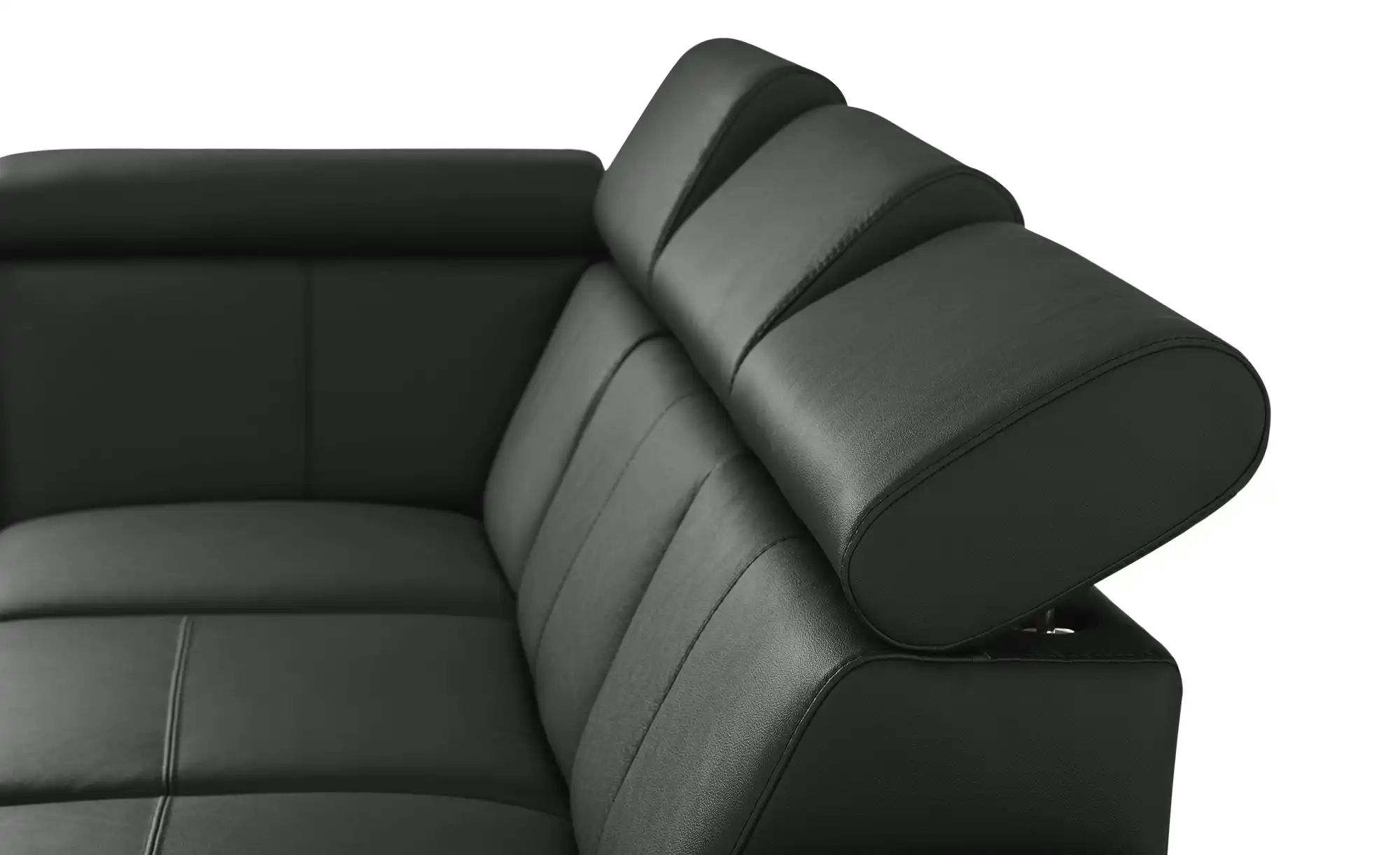 Thumbnail - uno Ecksofa aus Echtleder Town ¦ schwarz ¦ Maße (cm): B: 264 H: 76 T: 210.0 Polstermöbel > Sofas > Ecksofas - Höffner