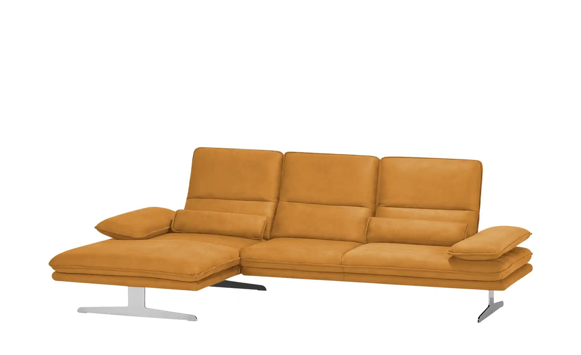 W.SCHILLIG Ecksofa aus Mikrofaser Broadway ¦ orange ¦ Maße (cm): B: 291 H: günstig online kaufen