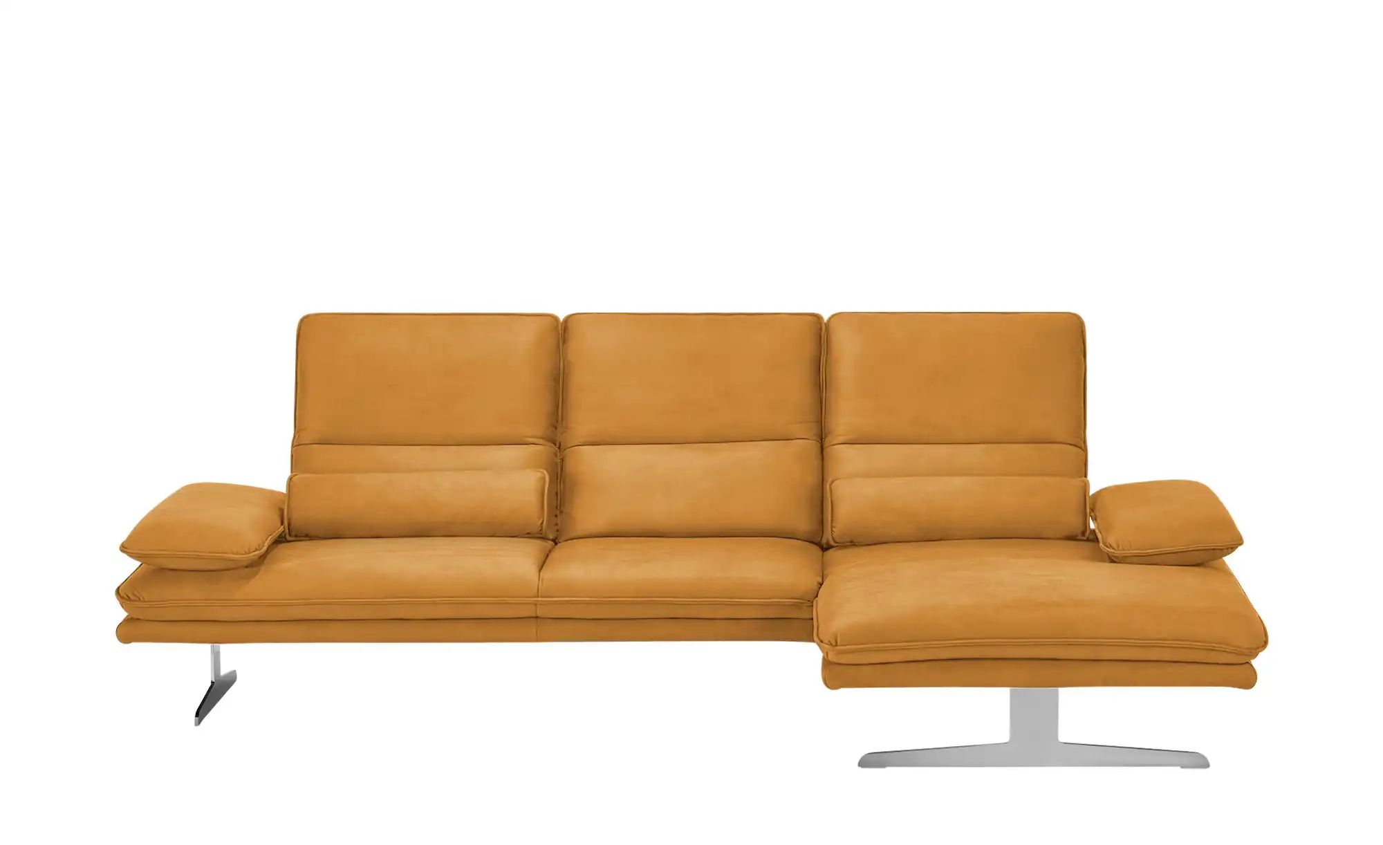 W.SCHILLIG Ecksofa aus Mikrofaser Broadway ¦ orange ¦ Maße (cm): B: 291 H: günstig online kaufen