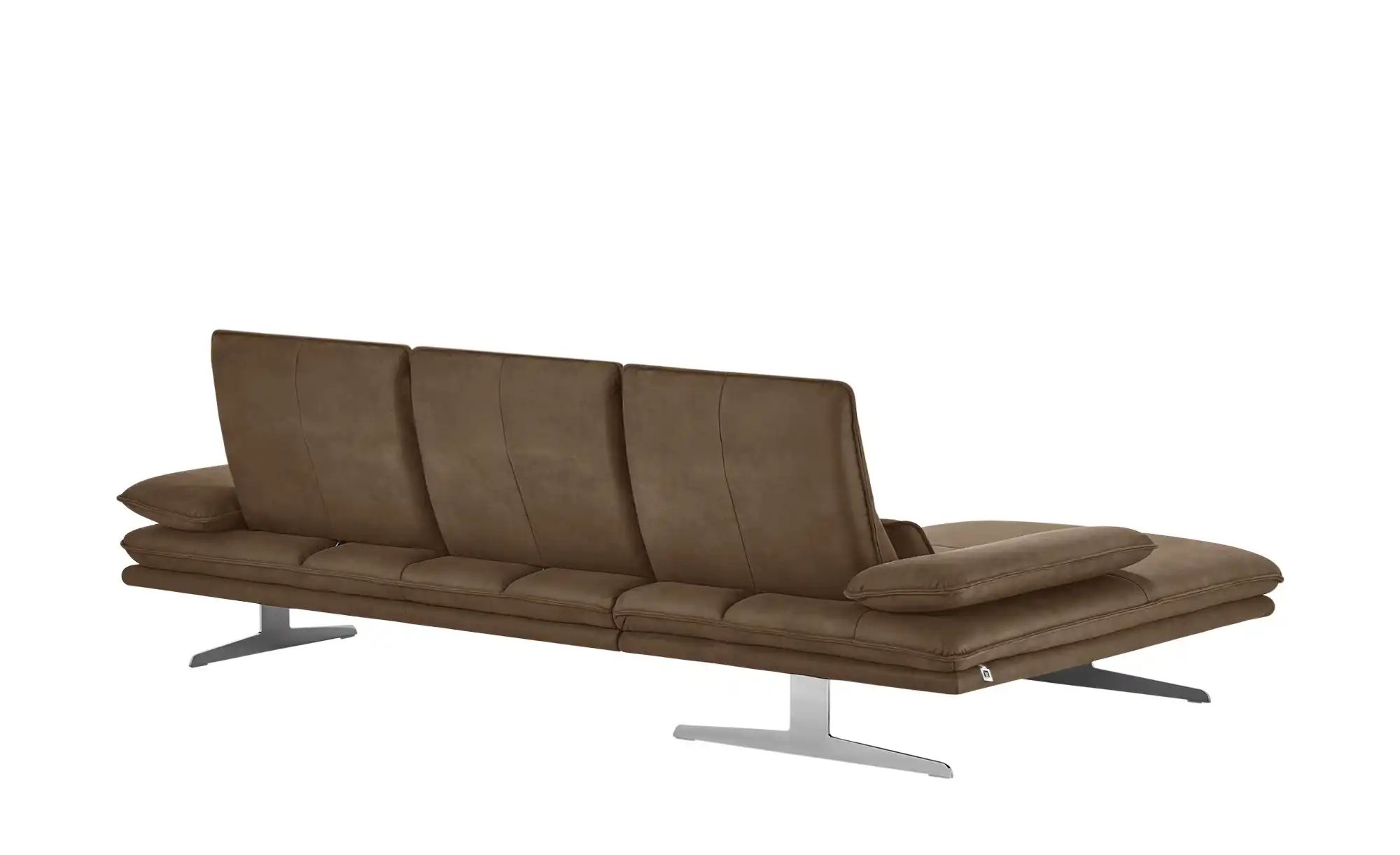 W.SCHILLIG Ecksofa aus Mikrofaser Broadway ¦ braun ¦ Maße (cm): B: 291 H: 9 günstig online kaufen