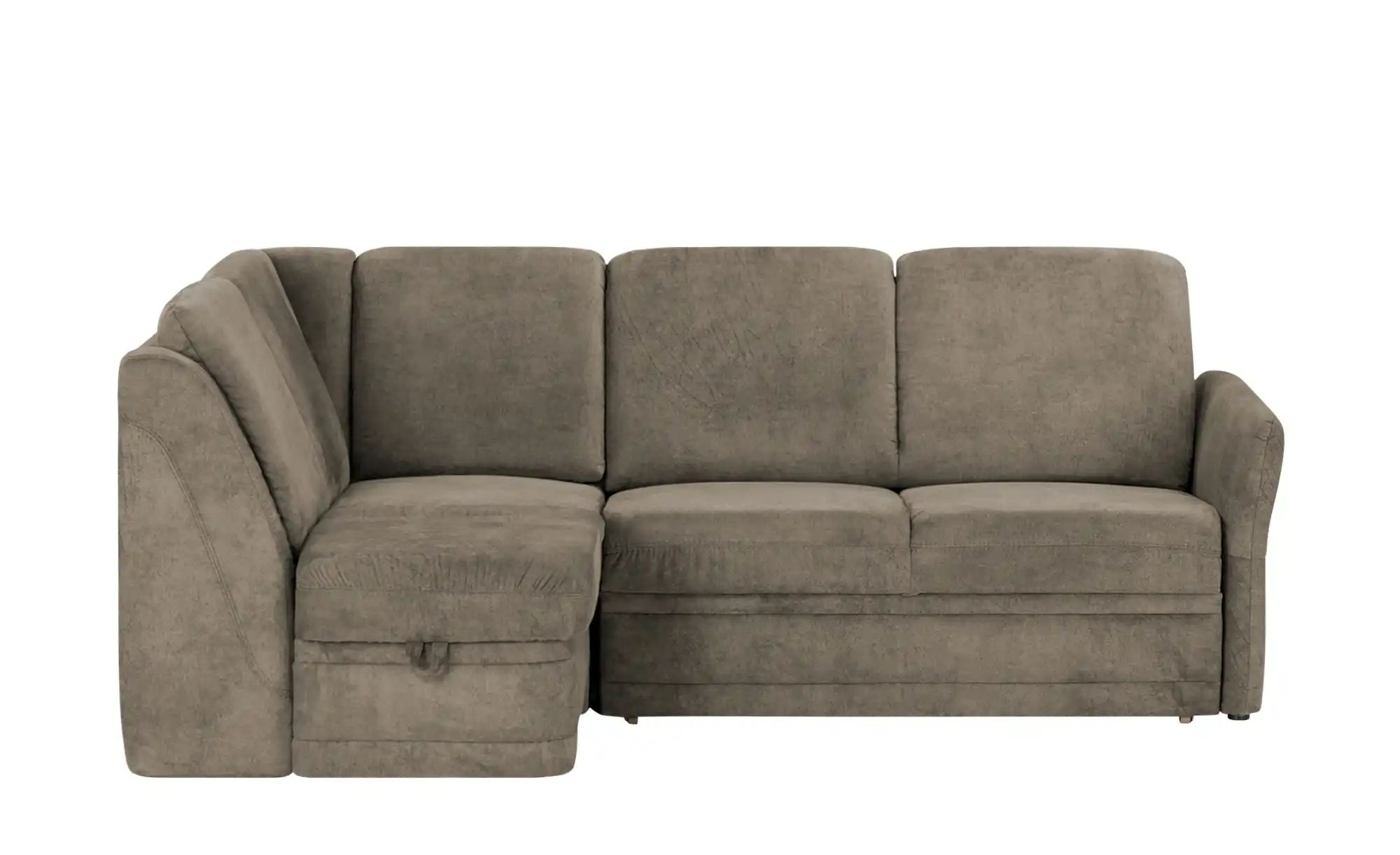 Polstermöbel Oelsa Ecksofa  Luna ¦ braun ¦ Maße (cm): B: 224 H: 91 T: 160 P günstig online kaufen