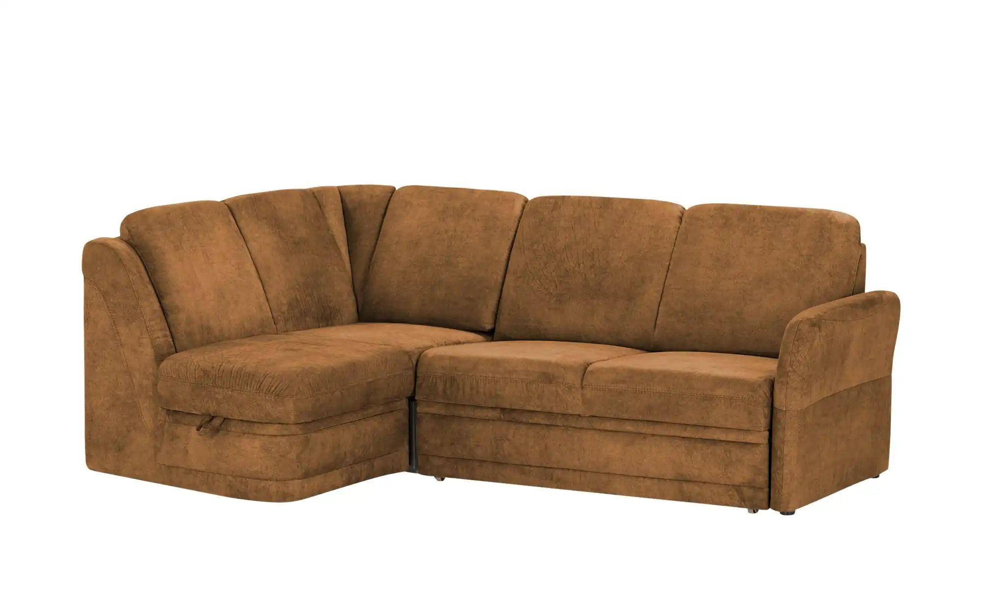 Polstermöbel Oelsa Ecksofa  Luna ¦ orange ¦ Maße (cm): B: 224 H: 91 T: 160 günstig online kaufen