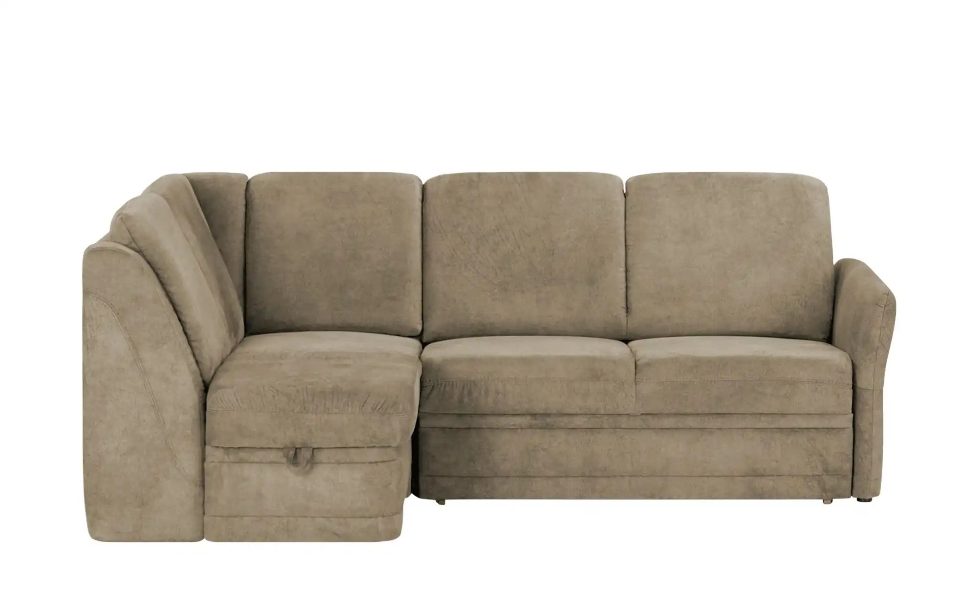 Polstermöbel Oelsa Ecksofa  Luna ¦ braun ¦ Maße (cm): B: 224 H: 91 T: 160 P günstig online kaufen