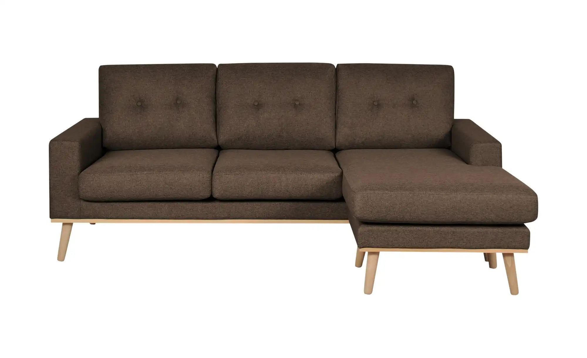 Ecksofa beidseitig stellbar Cristy ¦ braun ¦ Maße (cm): B: 211 H: 88 T: 139 günstig online kaufen