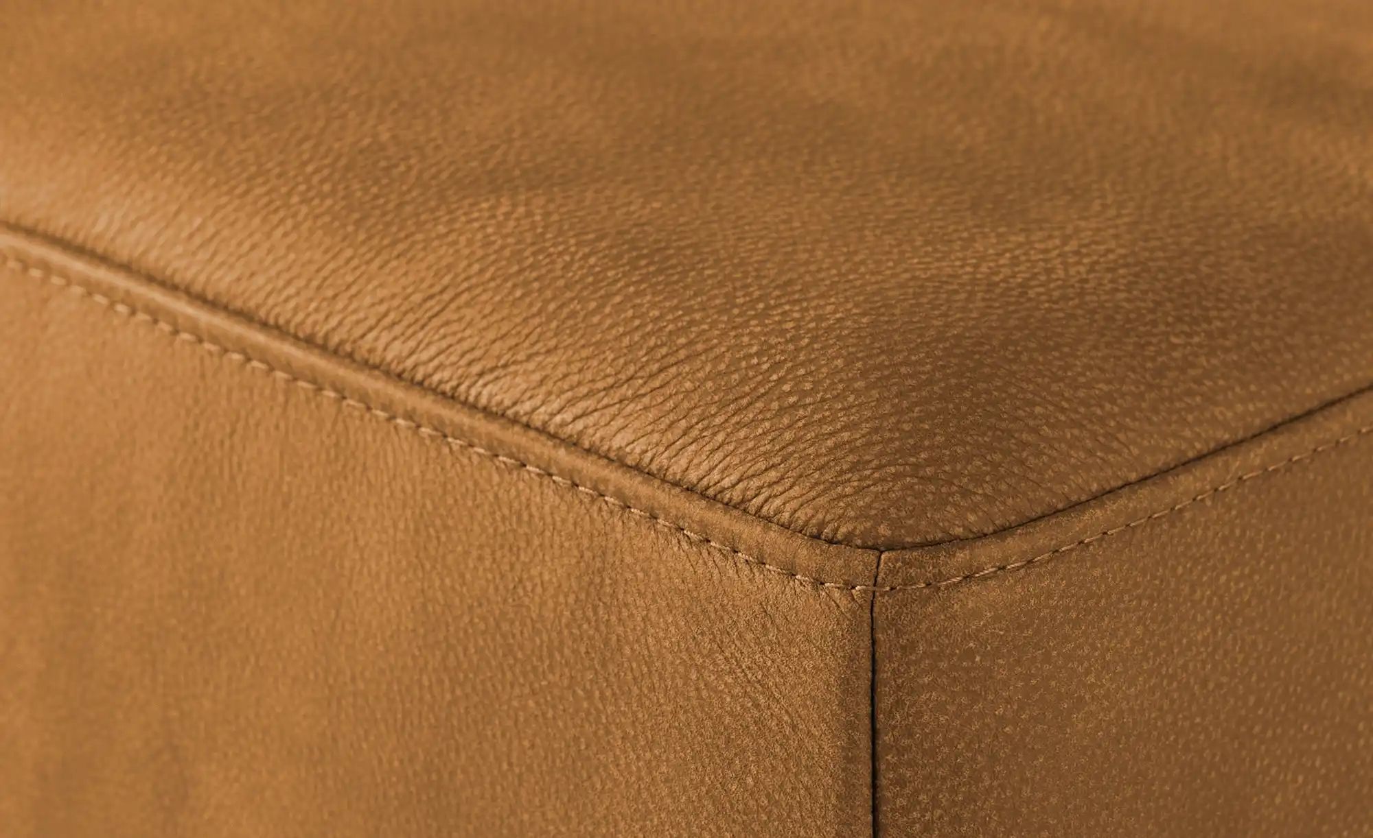 Thumbnail - Gray & Jones Lederhocker  Baltic Breeze One ¦ braun ¦ Maße (cm): B: 90 T: 60.0 Polstermöbel > Hocker - Höffner