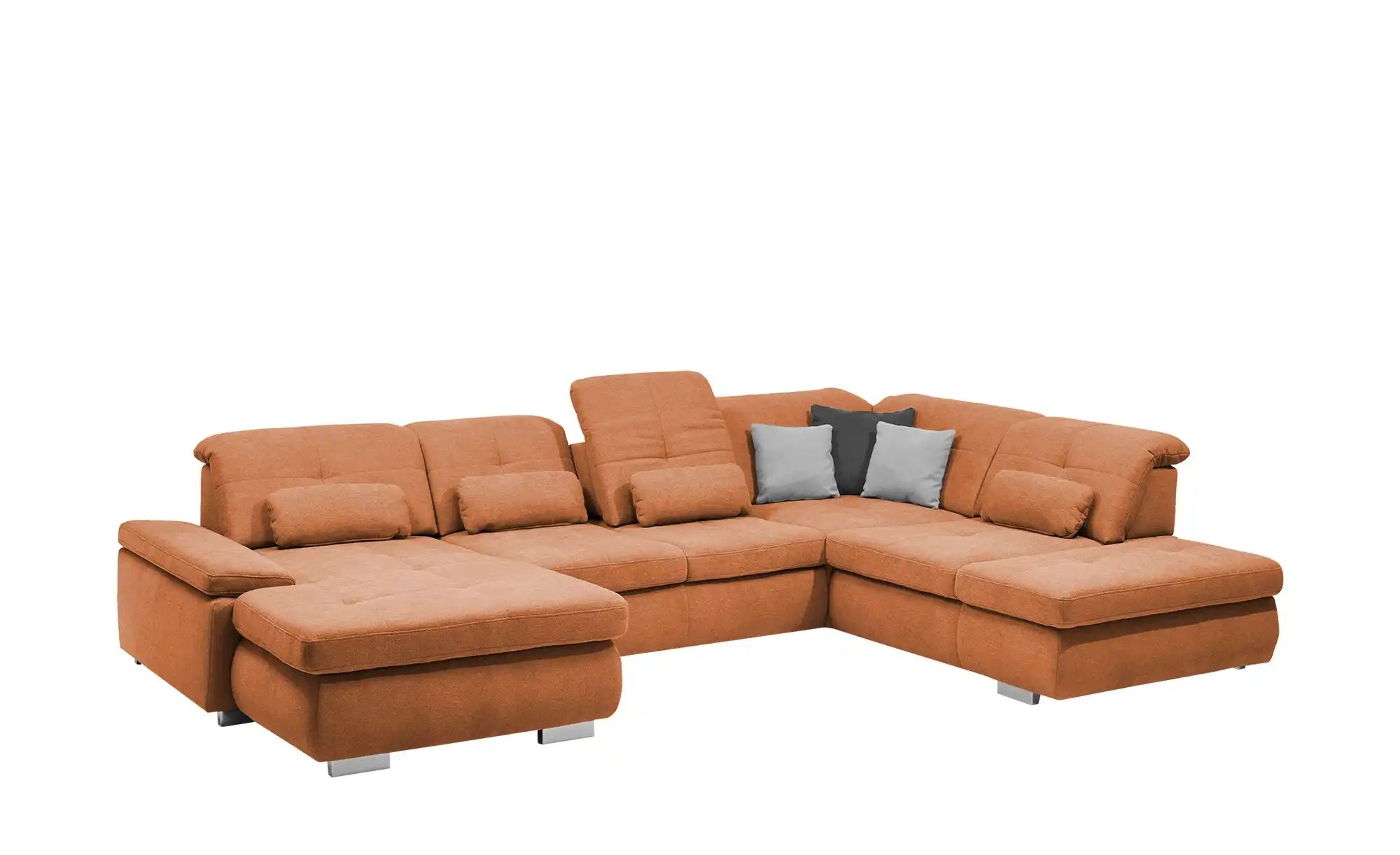 Thumbnail - Lounge Collection Wohnlandschaft Flachgewebe  Affair ¦ orange ¦ Maße (cm): B: 371 H: 100 T: 260.0 Polstermöbel > Sofas >...