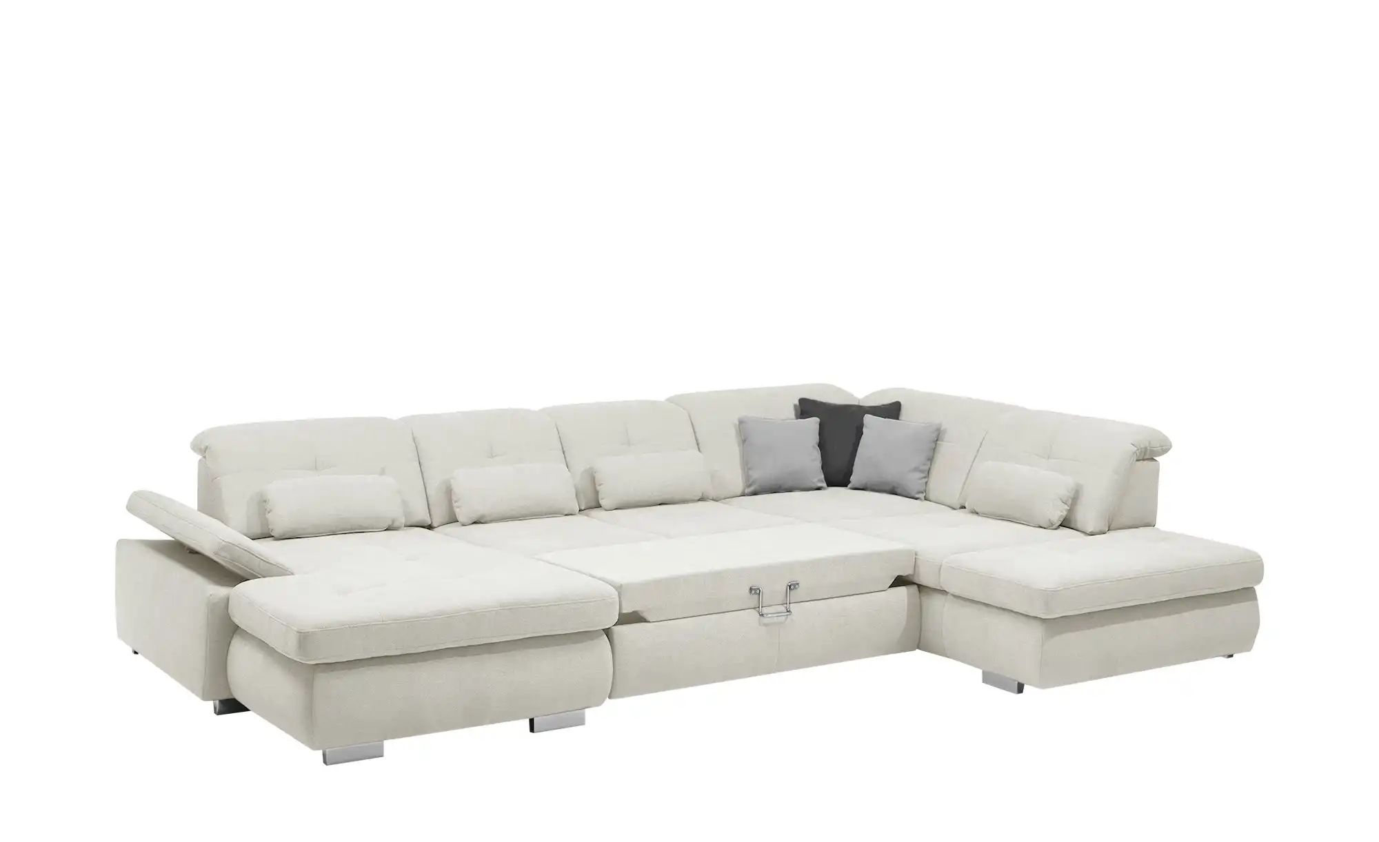 Thumbnail - Lounge Collection Wohnlandschaft Flachgewebe  Affair ¦ creme ¦ Maße (cm): B: 371 H: 100 T: 260.0 Polstermöbel > Sofas > ...