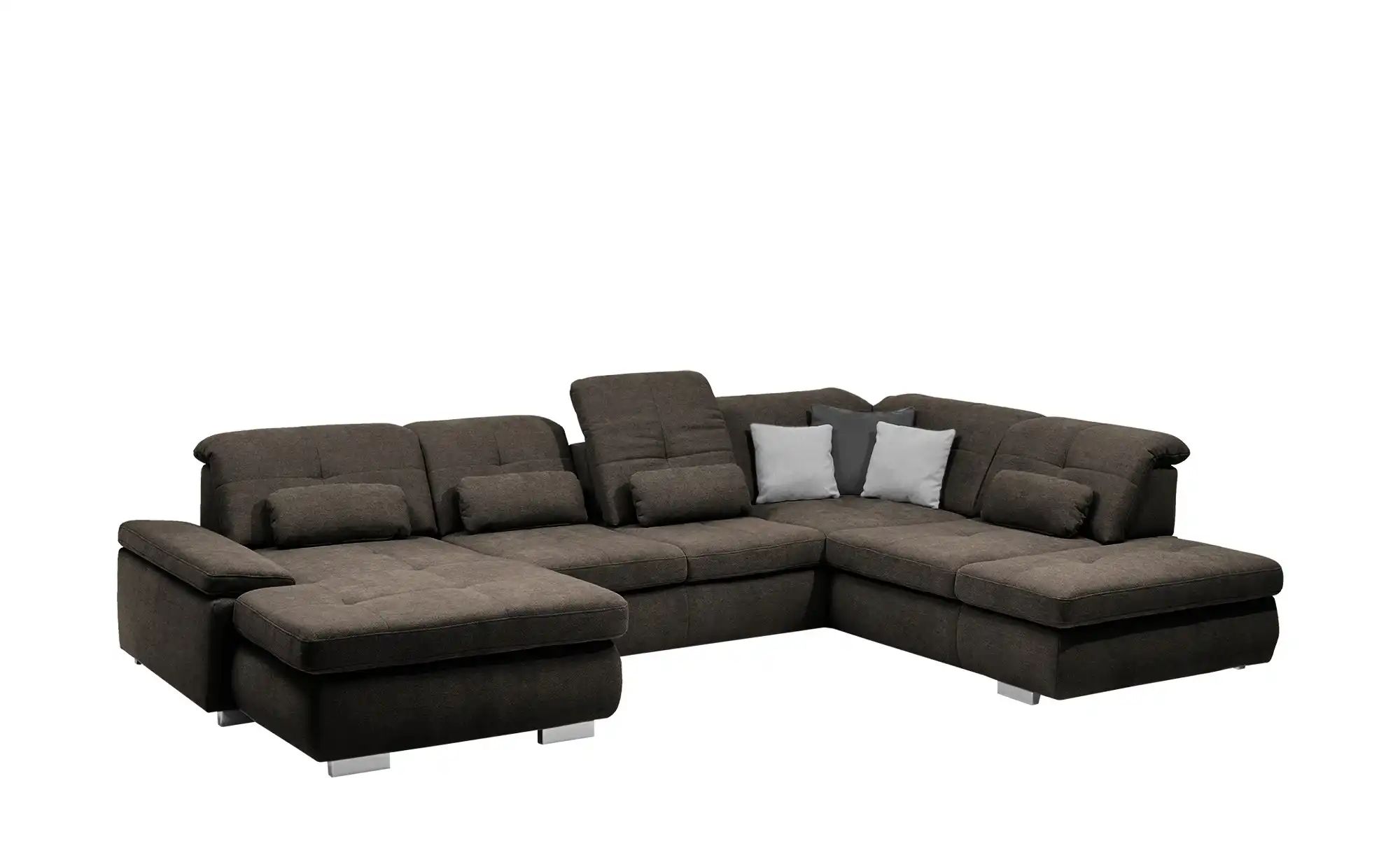 Lounge Collection Wohnlandschaft Flachgewebe  Affair ¦ braun ¦ Maße (cm): B günstig online kaufen