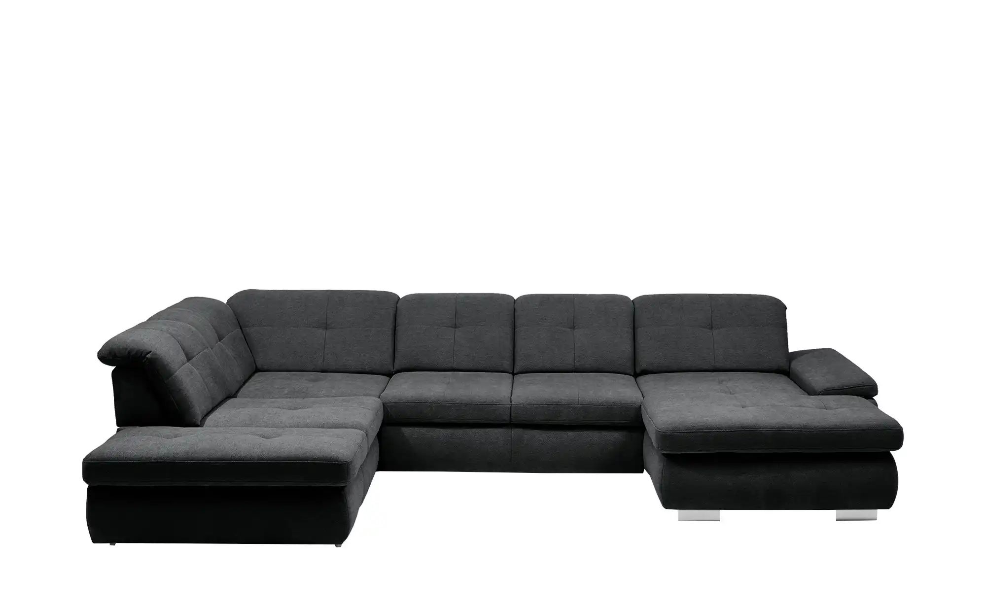 Lounge Collection Wohnlandschaft Flachgewebe  Affair ¦ schwarz ¦ Maße (cm): günstig online kaufen