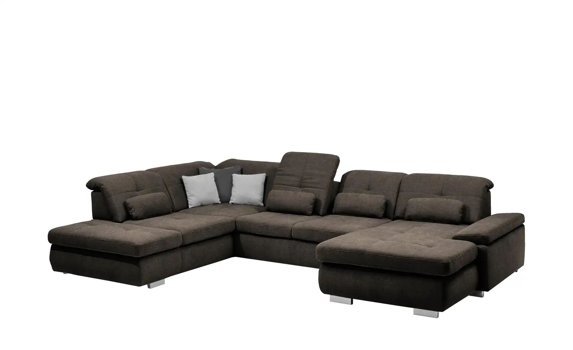 Thumbnail - Lounge Collection Wohnlandschaft Flachgewebe  Affair ¦ braun ¦ Maße (cm): B: 371 H: 100 T: 260.0 Polstermöbel > Sofas > ...