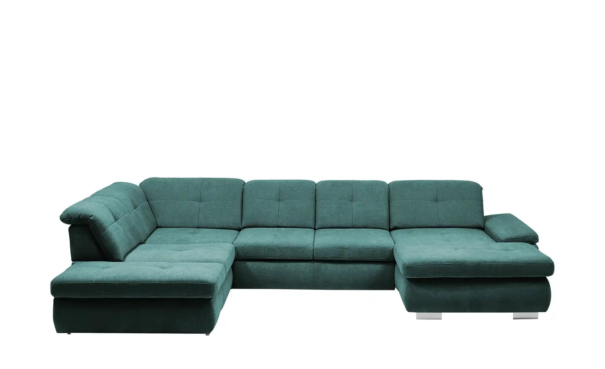 Lounge Collection Wohnlandschaft Flachgewebe  Affair ¦ türkis/petrol ¦ Maße günstig online kaufen