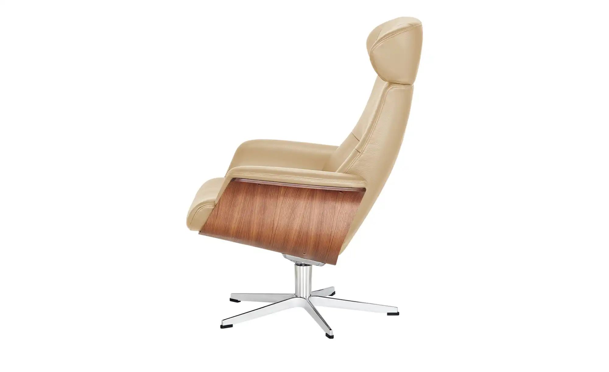 Thumbnail - Relaxsessel aus Leder Timeout ¦ beige ¦ Maße (cm): B: 80 H: 101 T: 81.0 Polstermöbel > Sessel > Fernsehsessel - Höffner