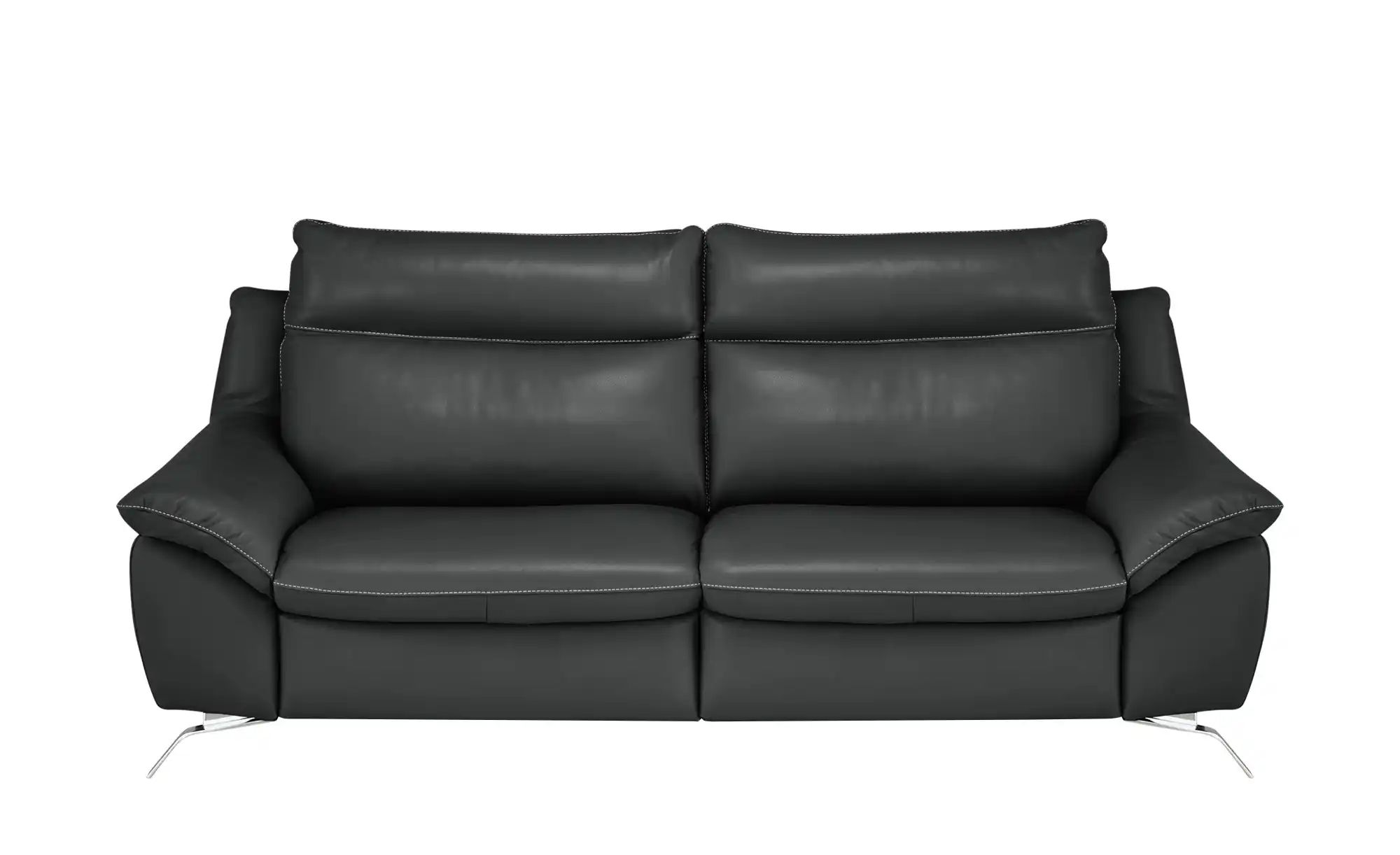 Natuzzi Editions Sofa aus Echtleder Orlando ¦ schwarz ¦ Maße (cm): B: 219 H günstig online kaufen