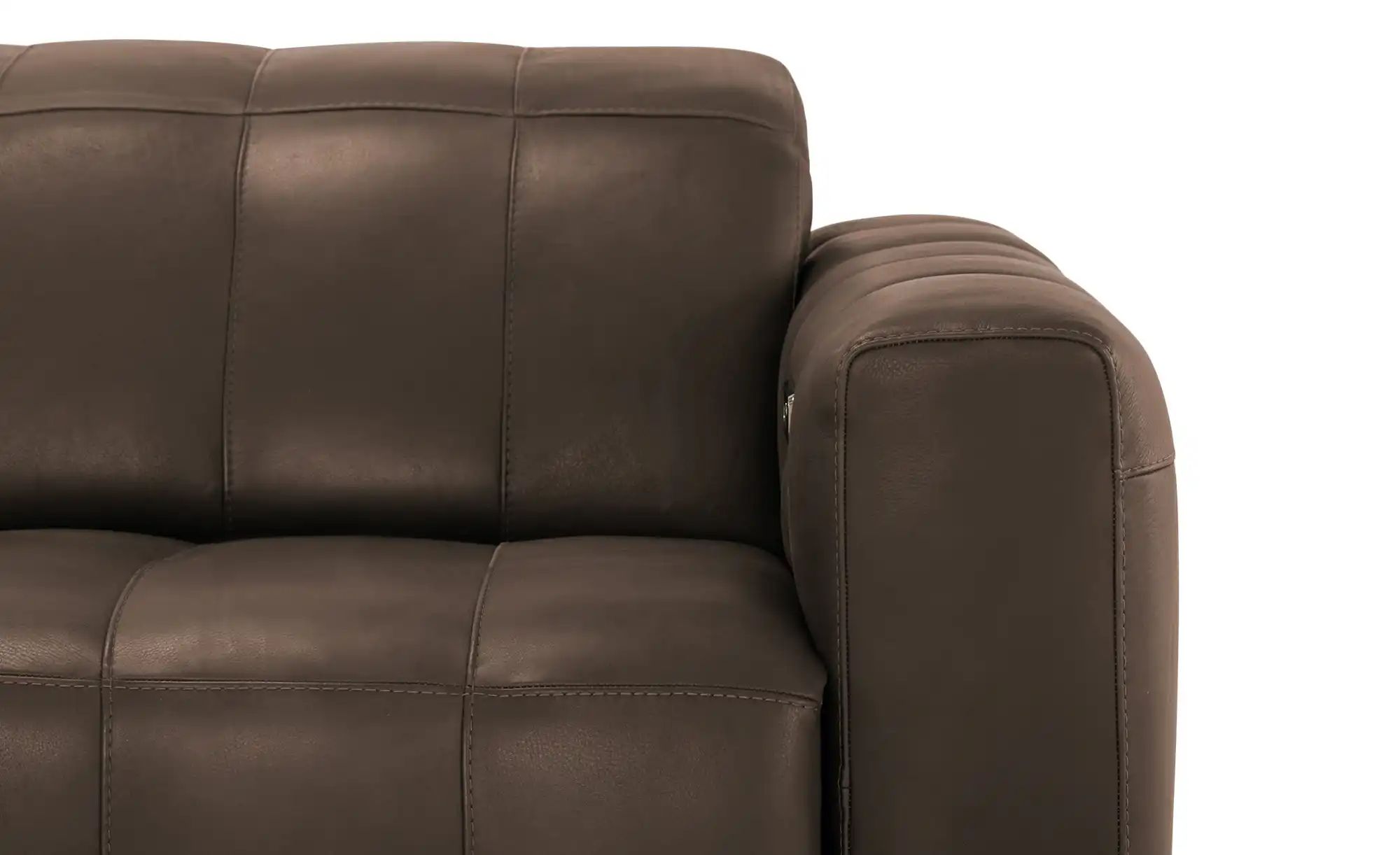 Natuzzi Editions Ledersofa Portento Braun Erweiterte Funktion