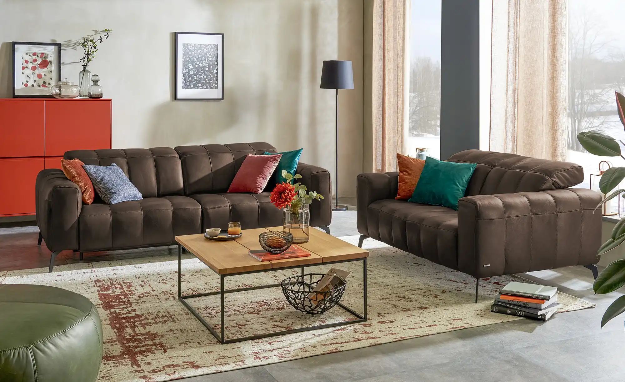 Thumbnail - Natuzzi Editions Ledersofa mit Kopfteilverstellung Portento ¦ braun ¦ Maße (cm): B: 162 H: 78 T: 109.0 Polstermöbel > So...