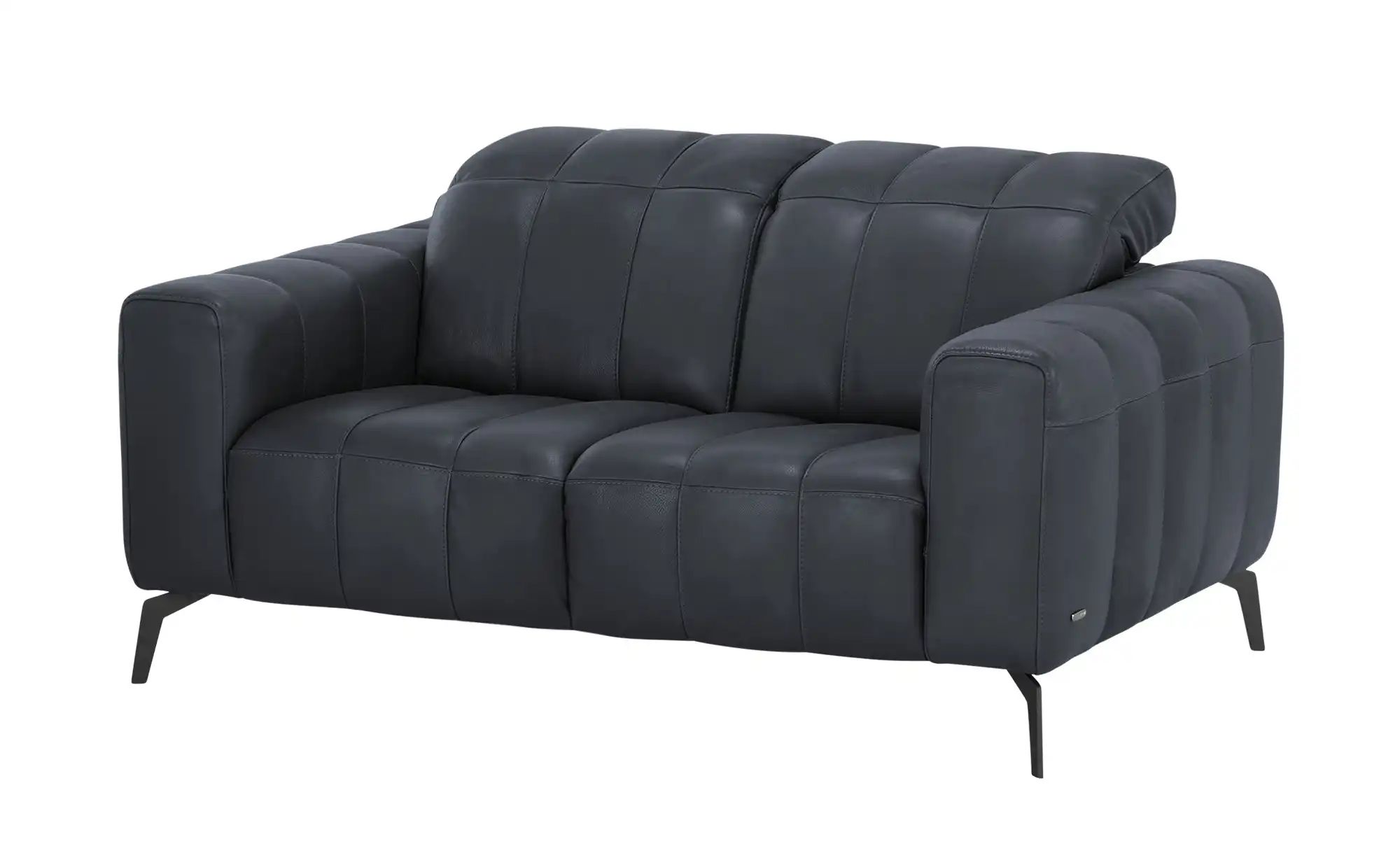 Natuzzi Editions Ledersofa mit Kopfteilverstellung Portento ¦ blau ¦ Maße ( günstig online kaufen