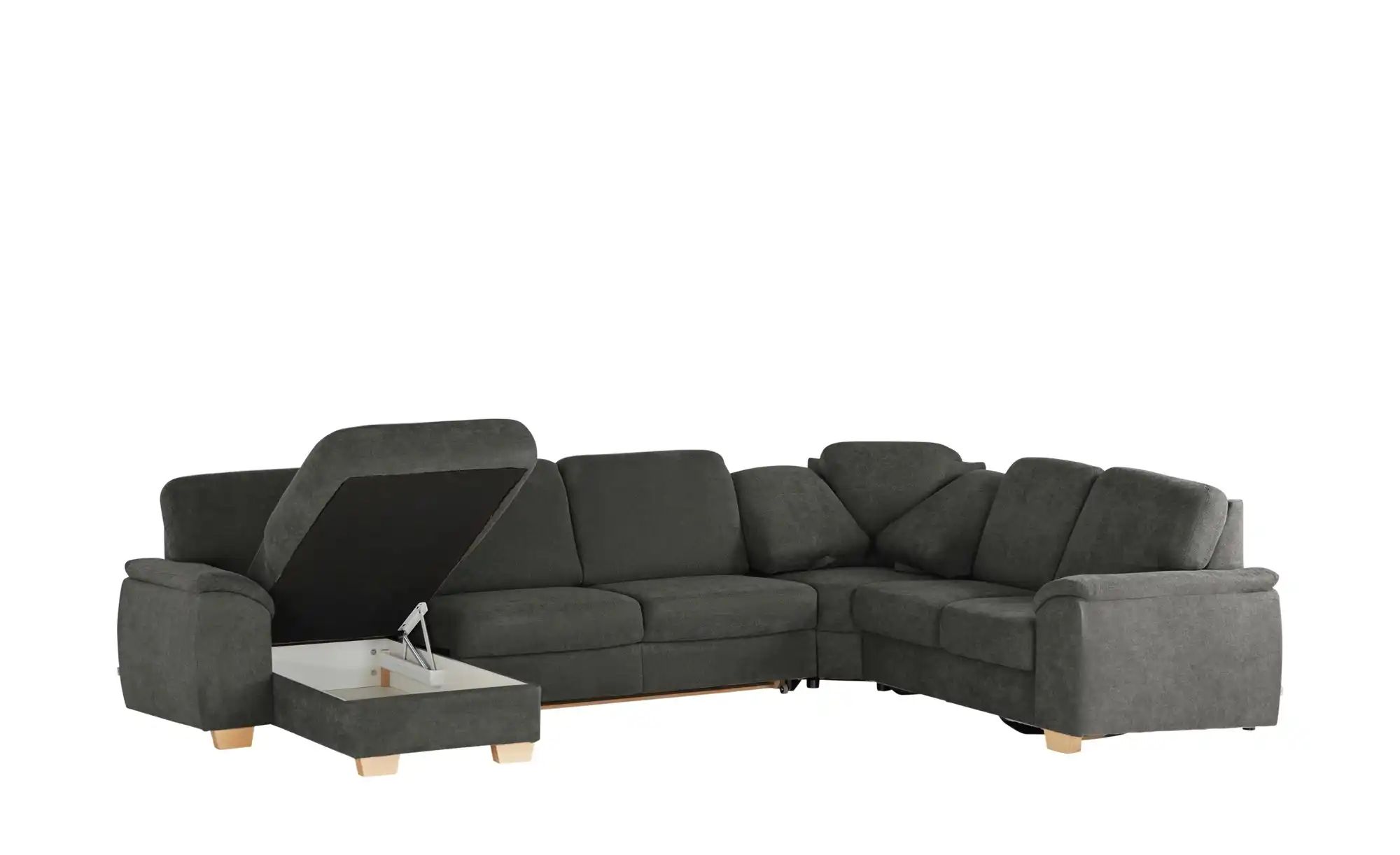 Thumbnail - smart Wohnlandschaft  Valencia ¦ grau ¦ Maße (cm): B: 341 H: 90 T: 254.0 Polstermöbel > Sofas > Wohnlandschaften - Höffn...