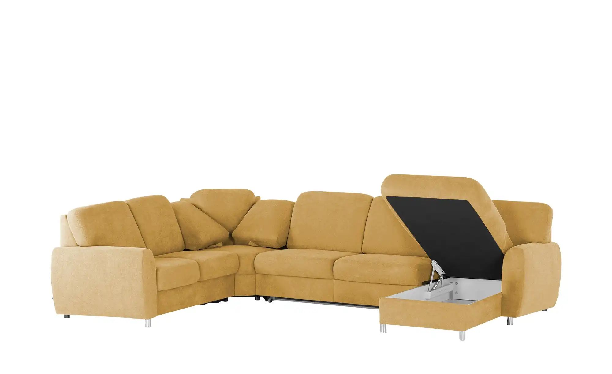 Thumbnail - smart Wohnlandschaft  Valencia ¦ gelb ¦ Maße (cm): B: 341 H: 90 T: 173.0 Polstermöbel > Sofas > Schlafsofas - Höffner