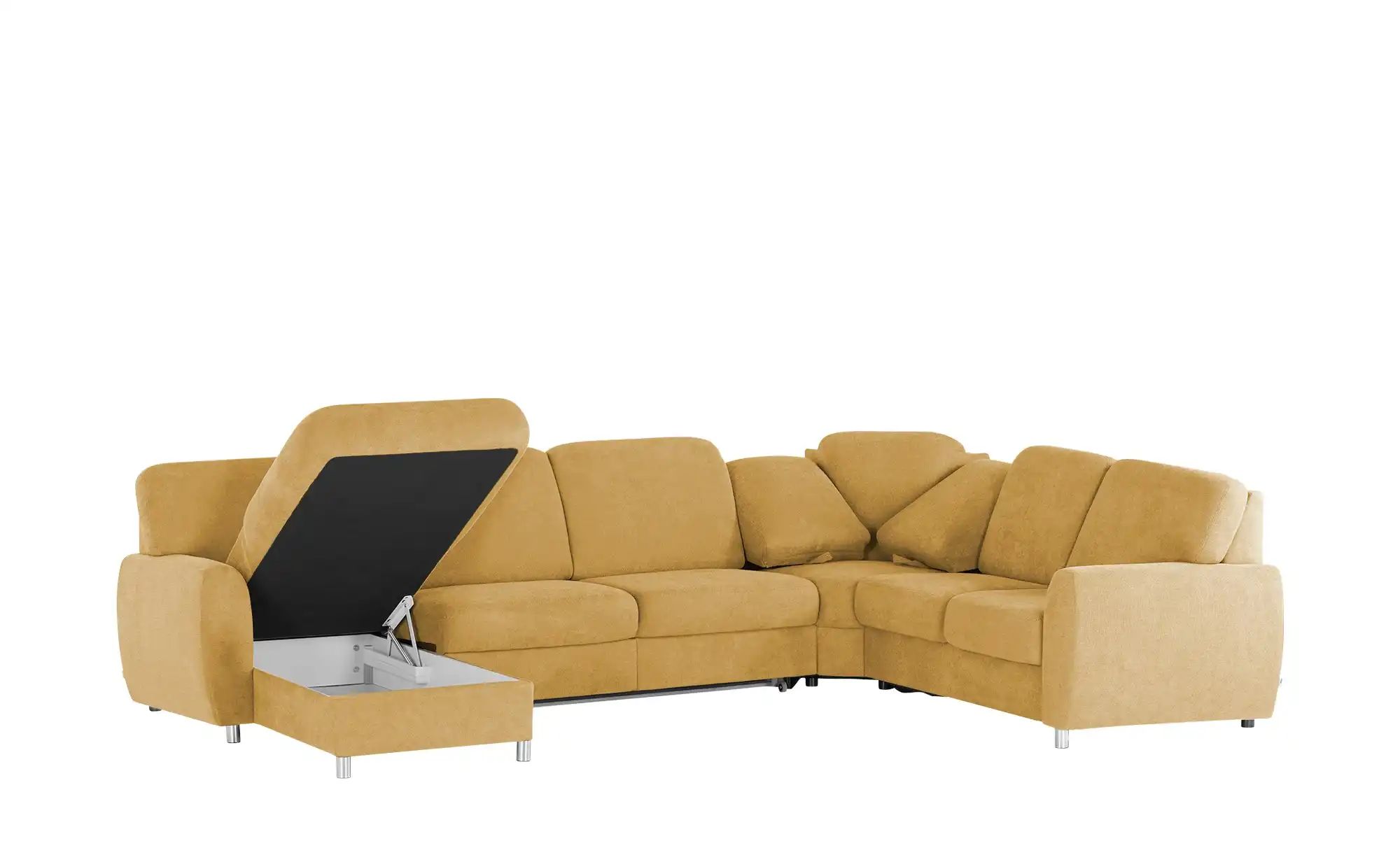 Thumbnail - smart Wohnlandschaft Valencia ¦ gelb ¦ Maße (cm): B: 341 H: 90 T: 240.0 Polstermöbel > Sofas > Schlafsofas - Höffner