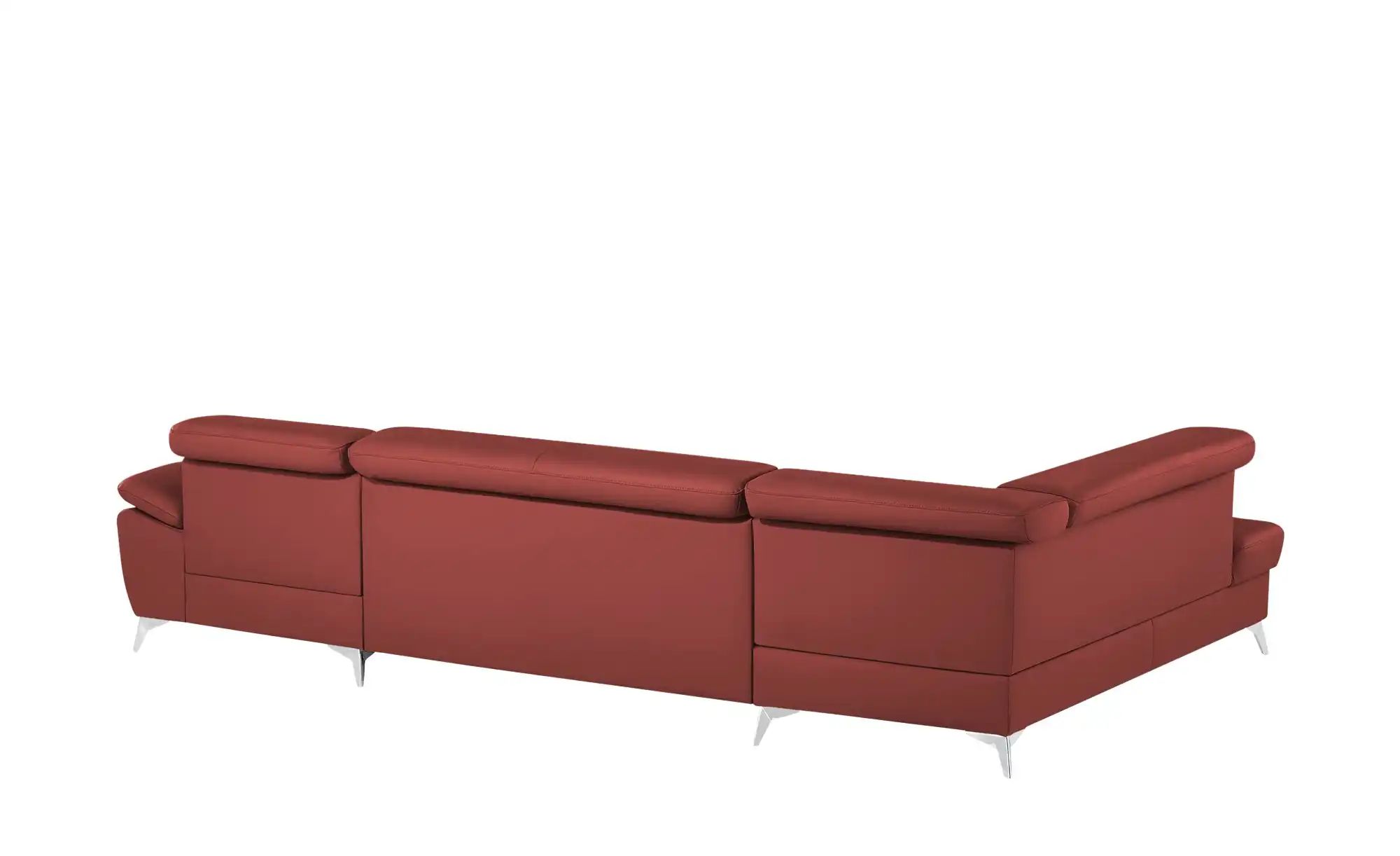 Thumbnail - uno Wohnlandschaft mit verstellbarem Kopfteil Apollo ¦ rot ¦ Maße (cm): B: 338 H: 96 T: 210.0 Polstermöbel > Sofas > Woh...