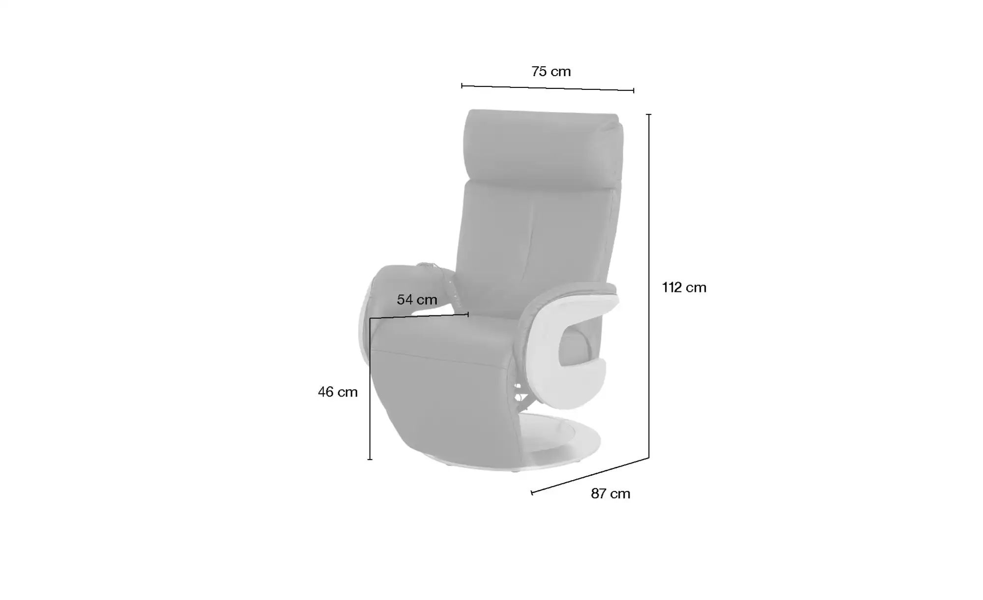 himolla Ledersessel  7818 ¦ orange ¦ Maße (cm): B: 75 H: 112 T: 87.0 Polste günstig online kaufen