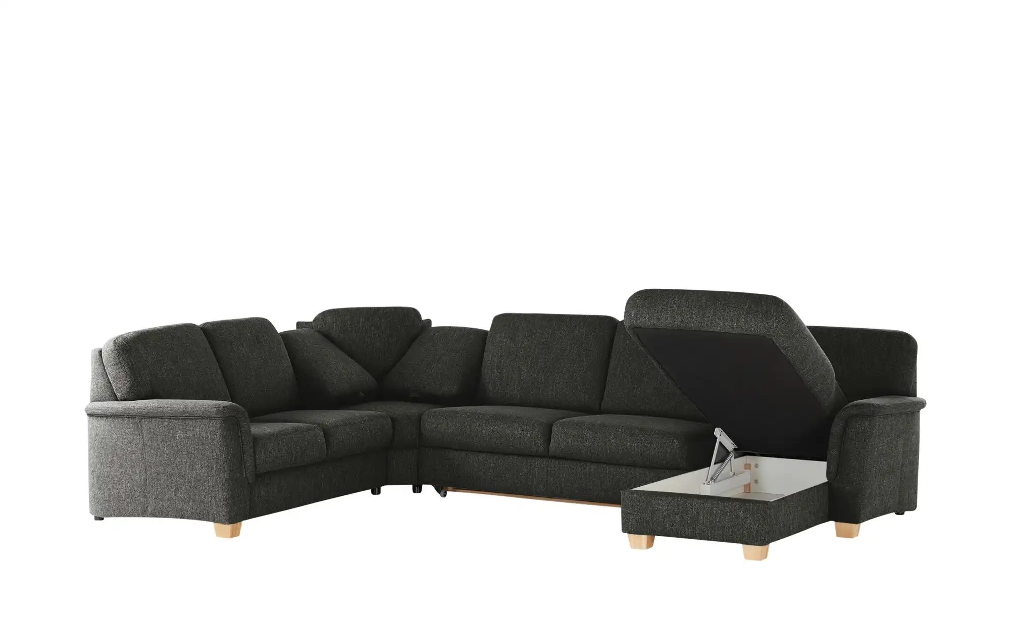 smart Wohnlandschaft  Valencia ¦ schwarz ¦ Maße (cm): B: 341 H: 90 T: 179 P günstig online kaufen