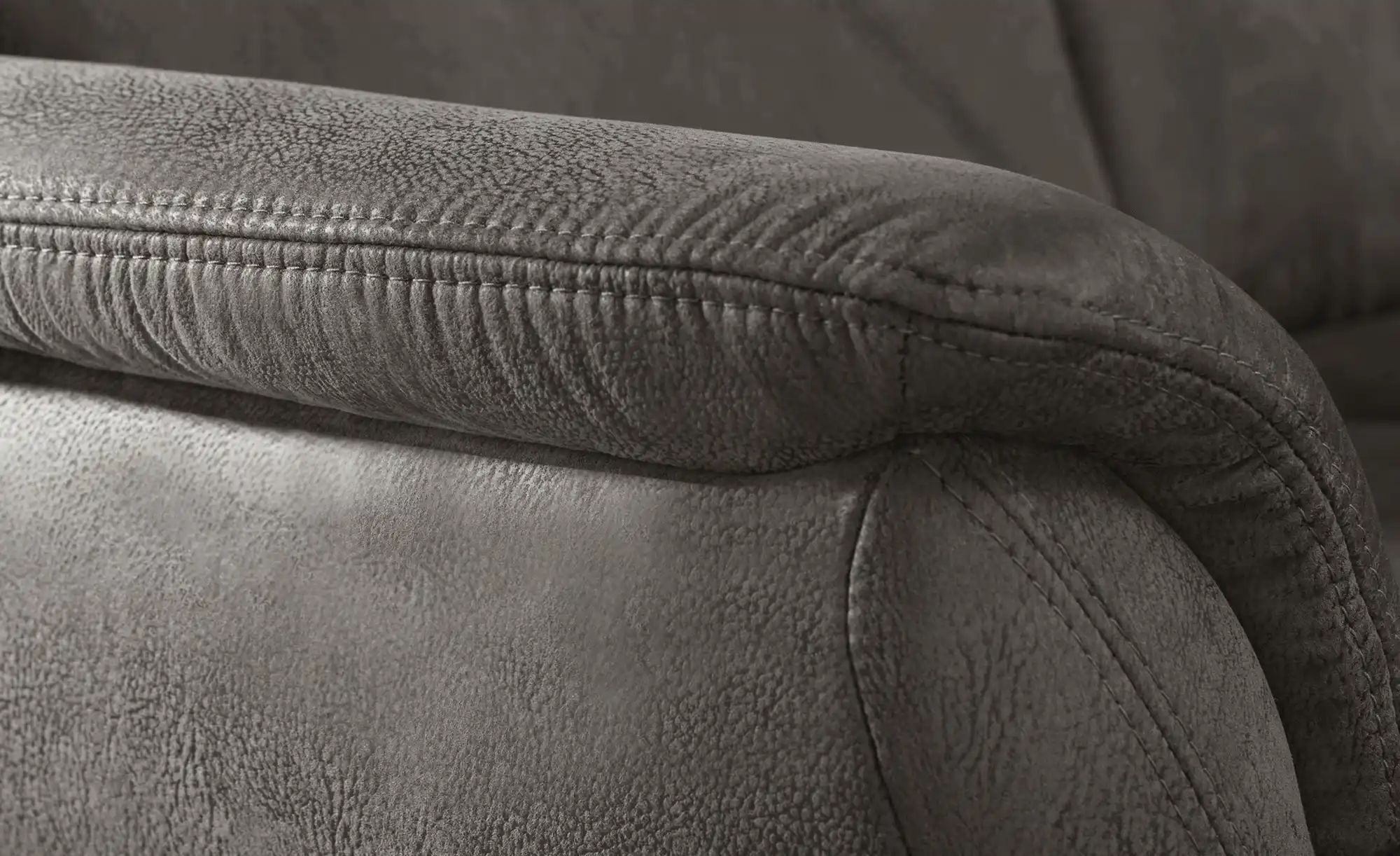 Thumbnail - meinSofa Wohnlandschaft aus Mikrofaser Edda ¦ grau ¦ Maße (cm): B: 310 H: 96 T: 228.0 Polstermöbel > Sofas > Wohnlandsch...