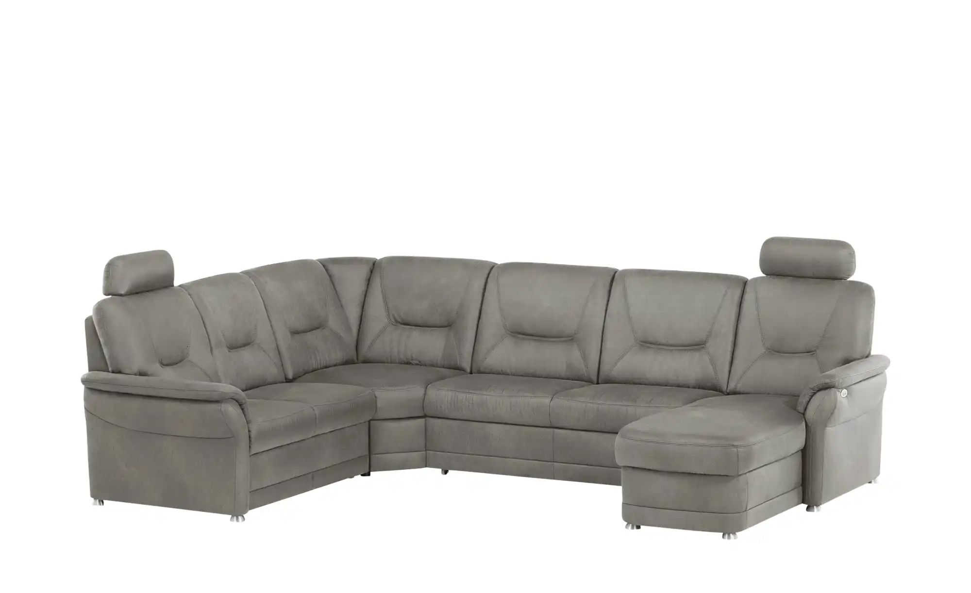Thumbnail - meinSofa Wohnlandschaft aus Mikrofaser Edda ¦ grau ¦ Maße (cm): B: 309 H: 96 T: 227.0 Polstermöbel > Sofas > Wohnlandsch...