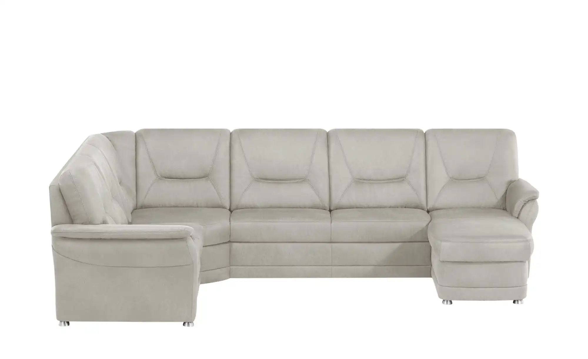 meinSofa Wohnlandschaft aus Mikrofaser Edda ¦ grau ¦ Maße (cm): B: 309 H: 9 günstig online kaufen