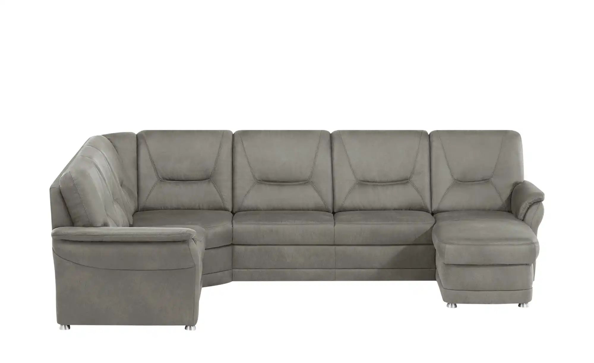 meinSofa Wohnlandschaft aus Mikrofaser Edda ¦ grau ¦ Maße (cm): B: 309 H: 9 günstig online kaufen